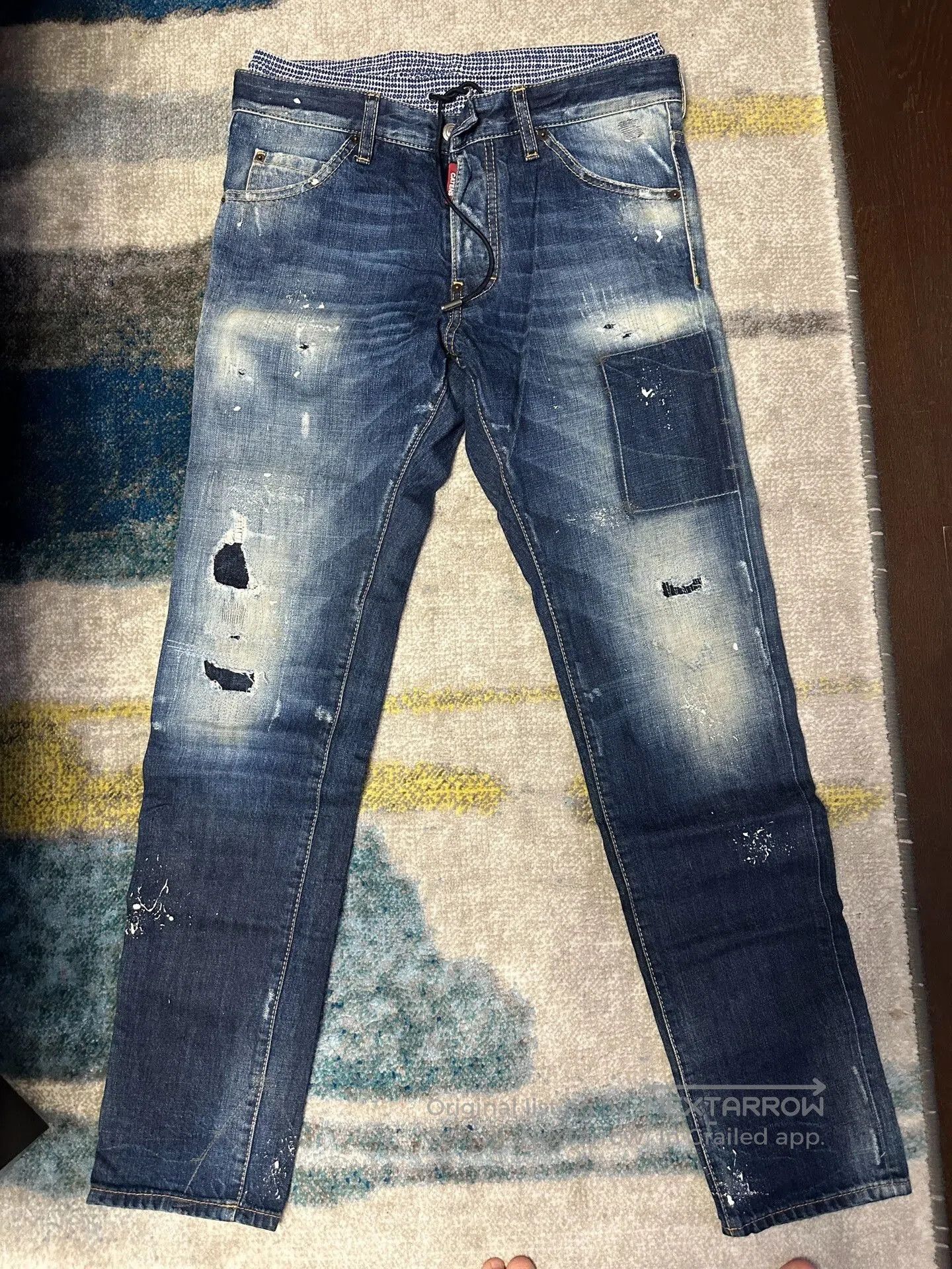 Dsquared2 Thom Browne Classic Striped Drawstring Joggers. Size US 36 / EU 52 - 1 Thumbnail