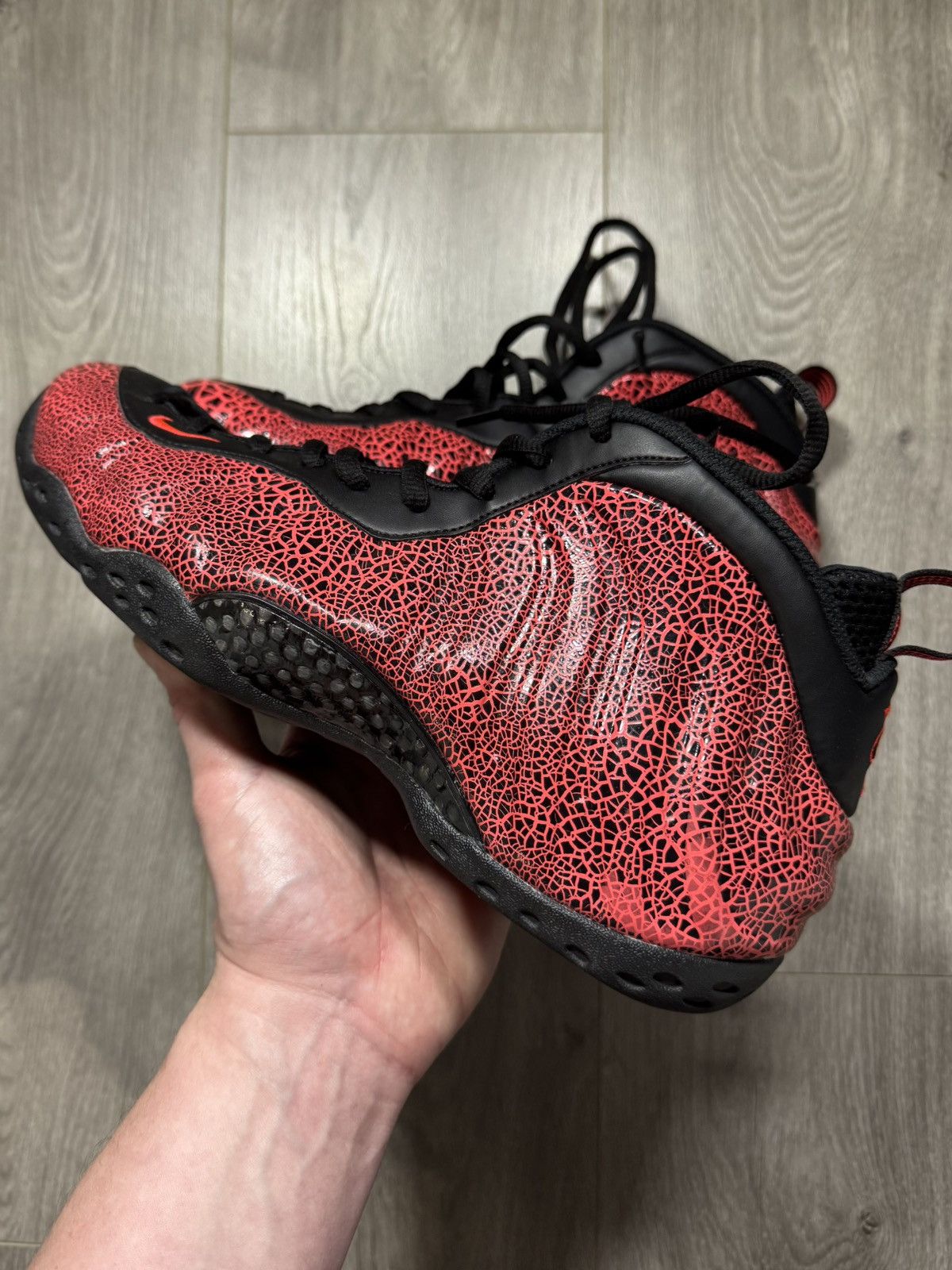 Nike Nike Air Foamposite One Cracked Lava Mens Shoes Sneakers Size US 10.5 / EU 43-44 - 6 Thumbnail