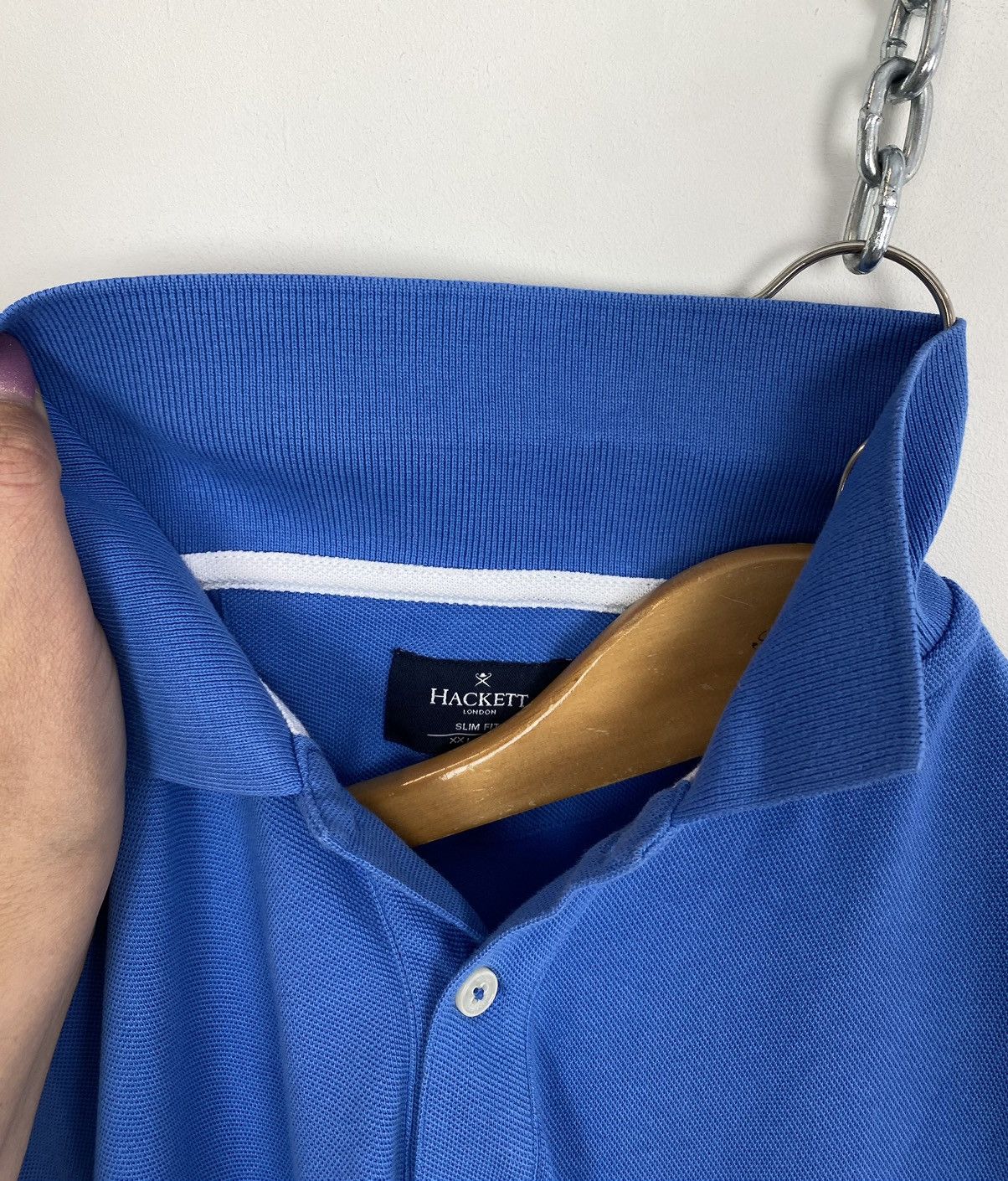 Hackett Hackett London Short Sleeve Classic Polo Shirt Size 2XL Blue Size US XXL / EU 58 / 5 - 5 Thumbnail