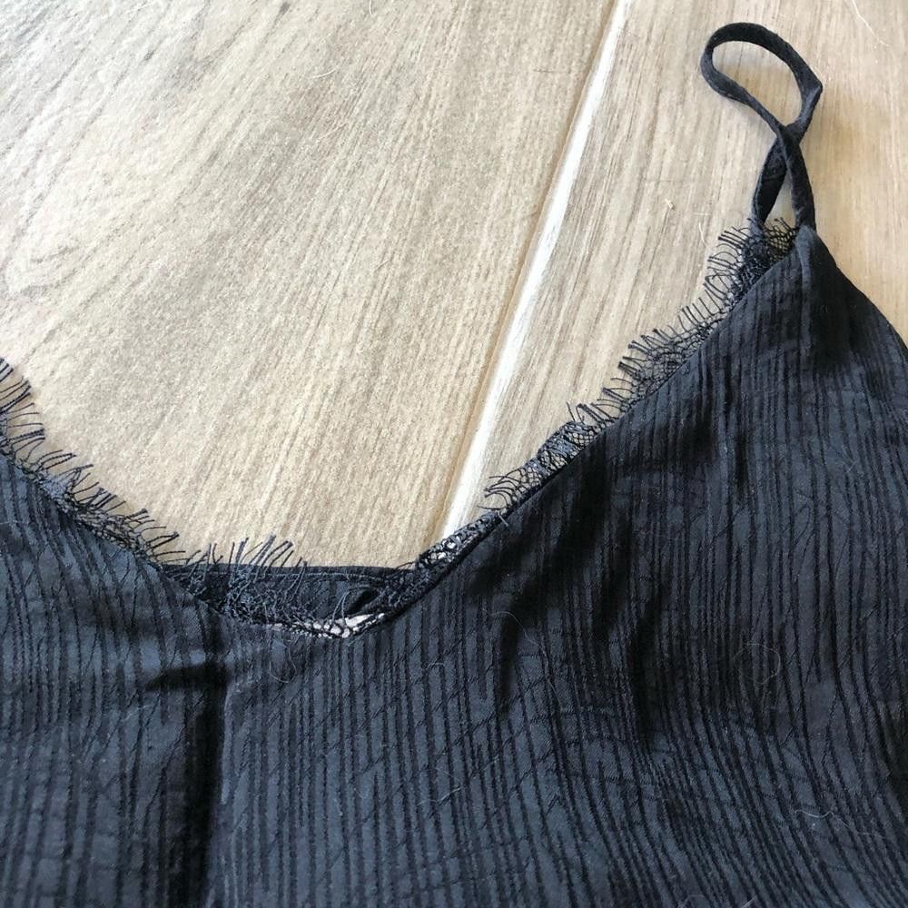 Designer Skies Are Blue Black Camisole Tank Top Size S / US 4 / IT 40 - 2 Thumbnail