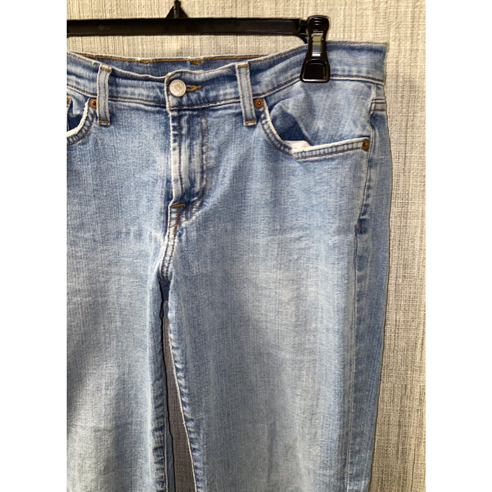 Lucky Brand VINTAGE Lucky Brand Denim Jeans Womens Medium Wash Zip Fly Size 14 34 Waist 31 Inseam Blue Size 24" / US 00 / IT 34 - 2 Thumbnail