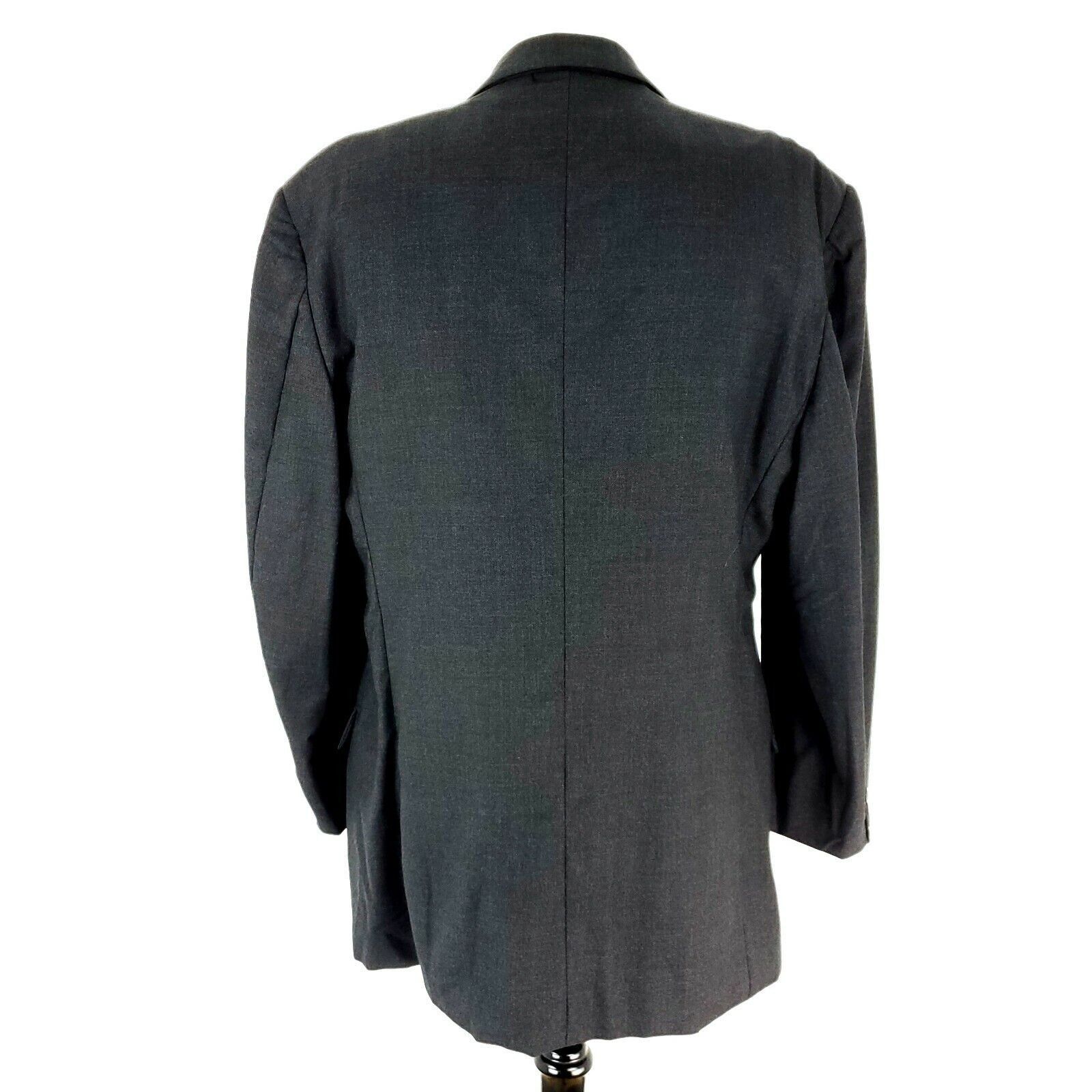 Joseph Abboud Joseph Abboud Heavy Wool 2 Button Blazer 42L Gray Sport Coat Size 42L - 6 Thumbnail