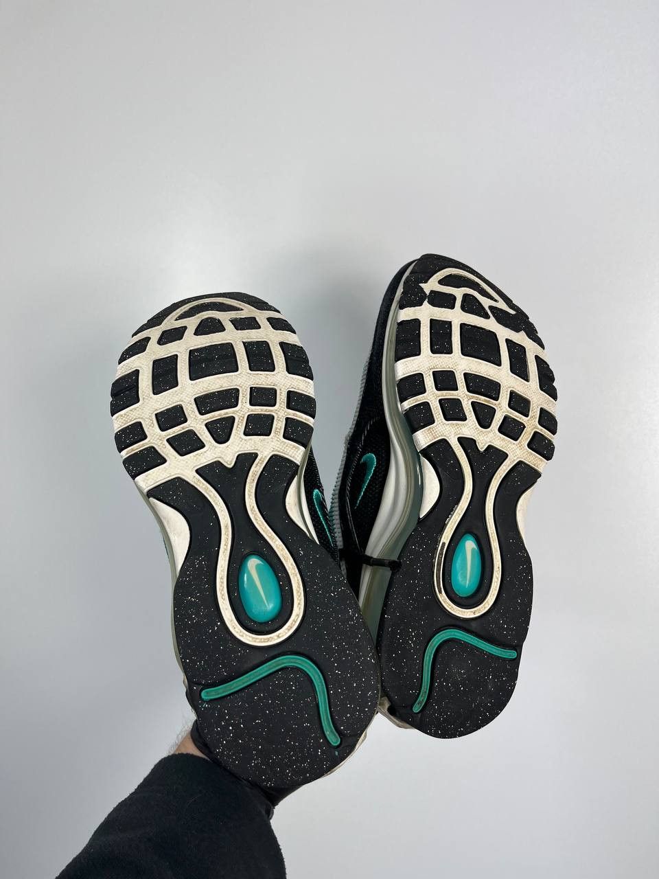Nike Nike Air Max 97 Black Teal Running Shoes DN3275-001 Eur 36.5 Size US 5 / EU 37 - 8 Thumbnail