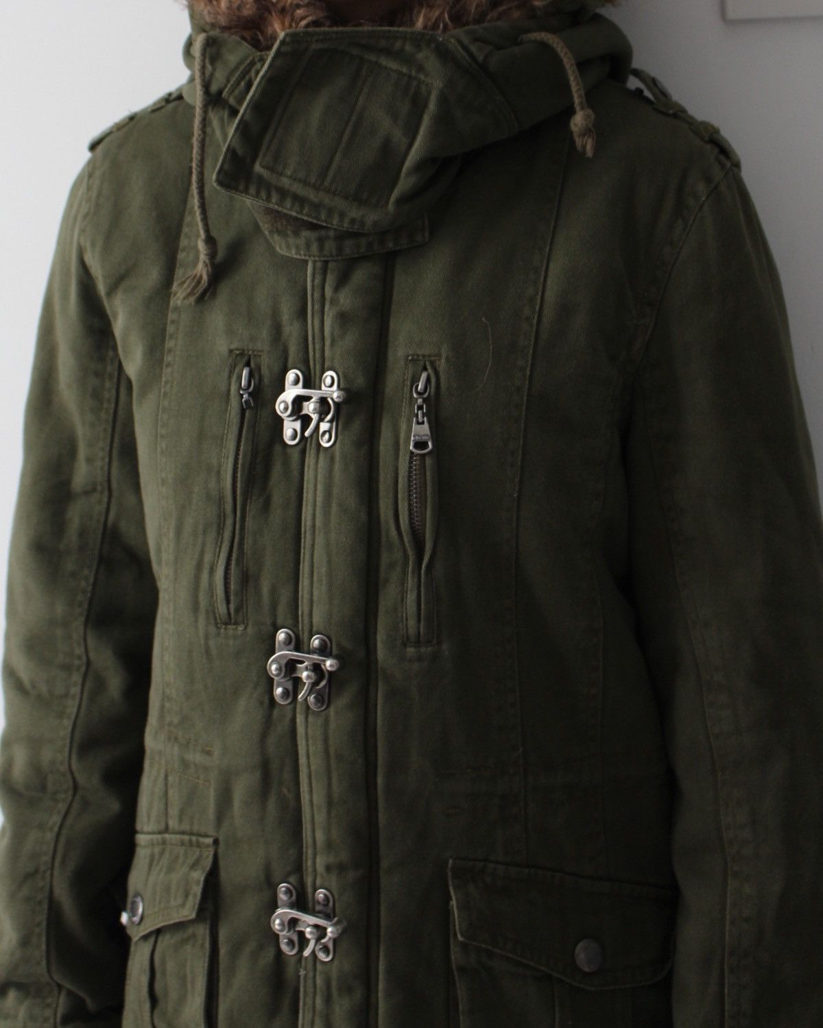 In The Attic 2000S IN THE ATTIC FUR HOOD PARKA JACKET Size US M / EU 48-50 / 2 - 5 Thumbnail