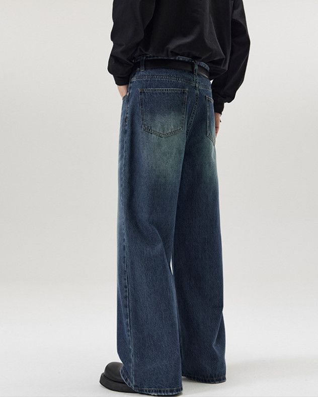 Japanese Brand American-style oversized loose straight-leg flared jeans Size US 32 / EU 48 - 4 Thumbnail