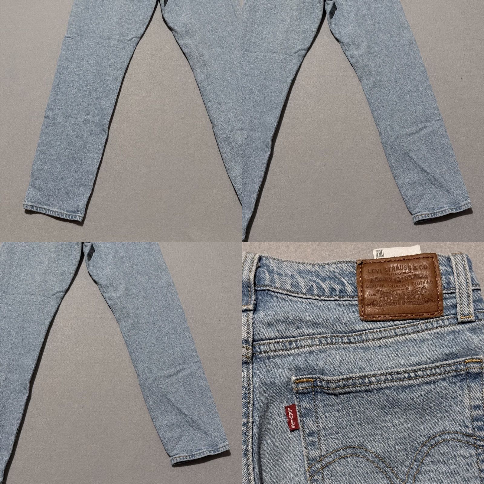 Levi's Levi's Jeans Women Blue Denim Mid Rise Button Fly Wedgie Straight 27 - 5-Pocket Design Denim, Regular Fit, Inseam 25.5 in, 90s City Theme - Womens Size 27" / US 4 / IT 40 - 8 Thumbnail