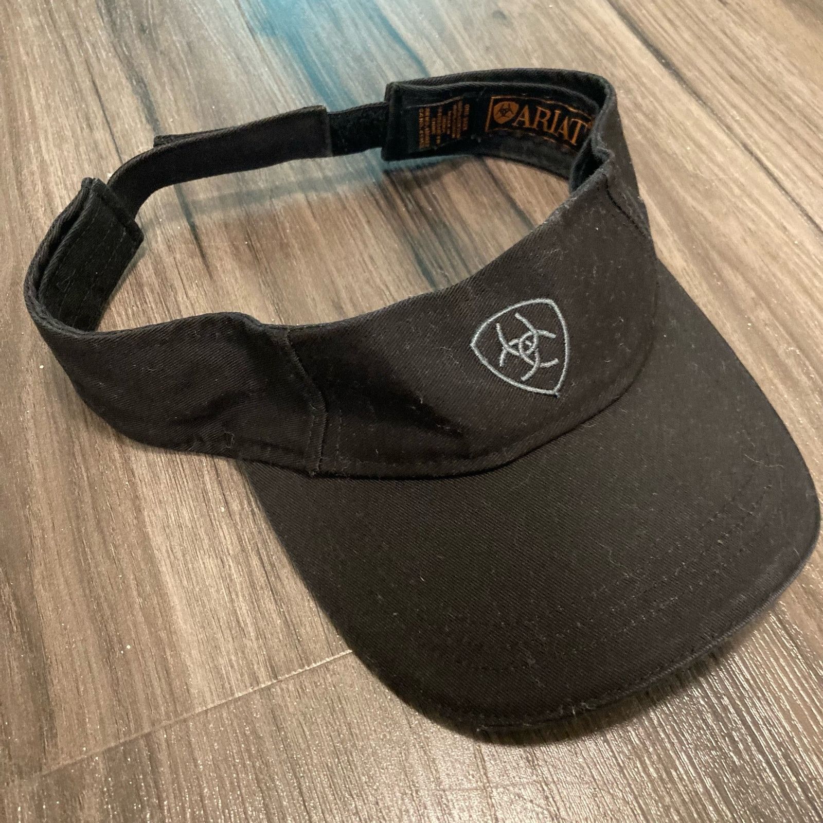 Ariat Ariat Sport Black Visor White Embroidered Logo Adjustable Size ONE SIZE - 6 Thumbnail