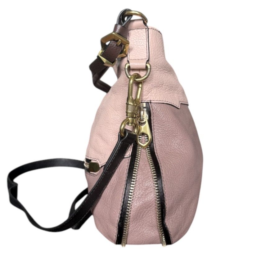 NBDN Nobrandedon OrYany Ellie Leather Colorblock Hobo Bag Size ONE SIZE - 4 Thumbnail