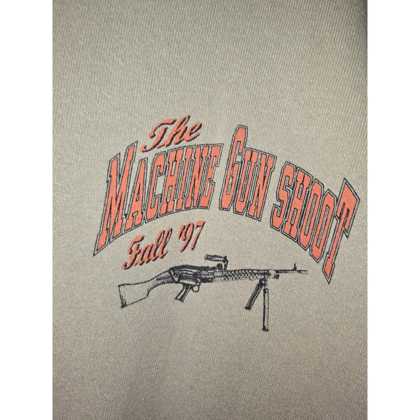 Jerzees Vintage 1997 The Machine Gun Shoot Crewneck KY Size XL USA Size US XL / EU 56 / 4 - 4 Thumbnail