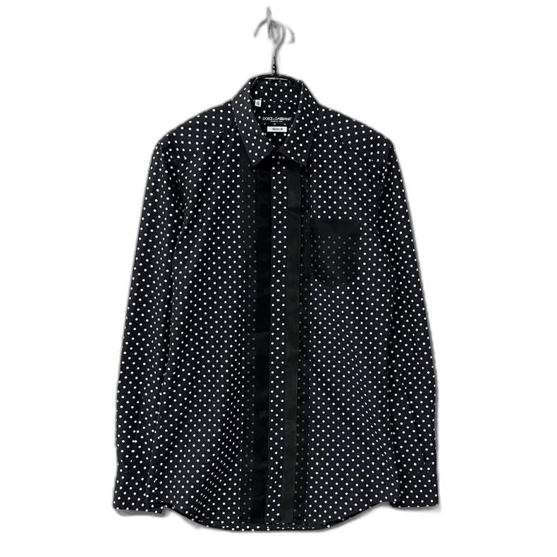 Dolce & Gabbana Dolce & Gabbana Black Polka Dot Shirt Size S / US 4 / IT 40 - 1 Thumbnail