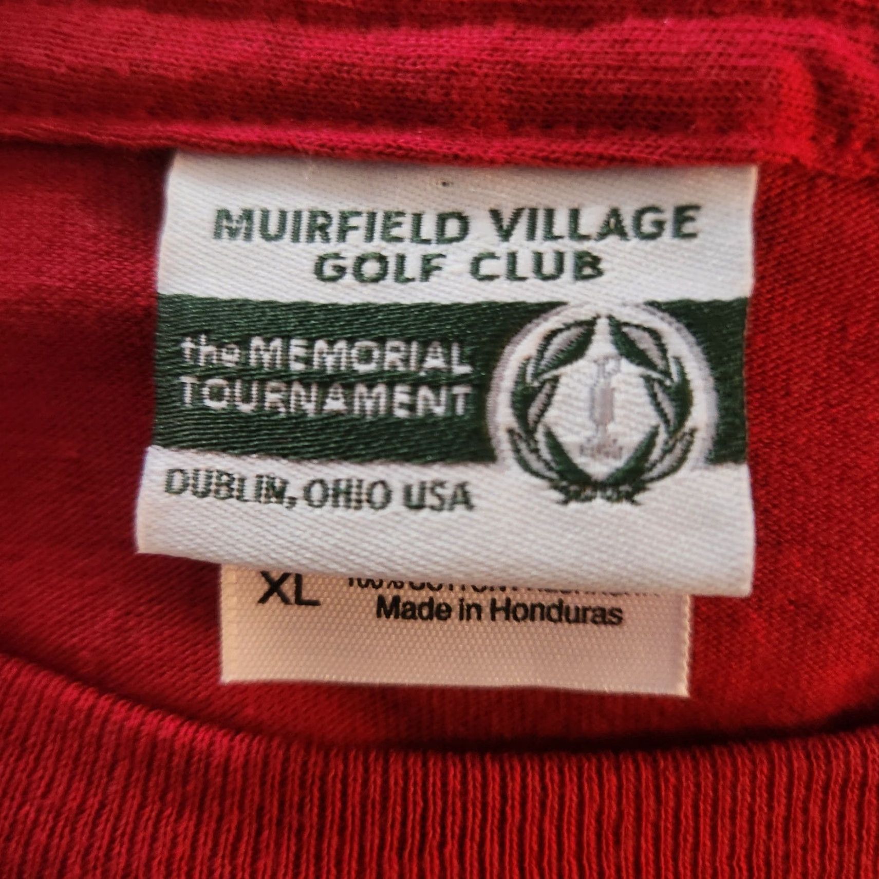 Doublet Memorial Tournament T-Shirt Shirt Men's XL Red Short Sleeve Crew Neck Knit Cotton Blend breathable Lightweight USA Outdoor Summer 90s Size US XL / EU 56 / 4 - 5 Thumbnail