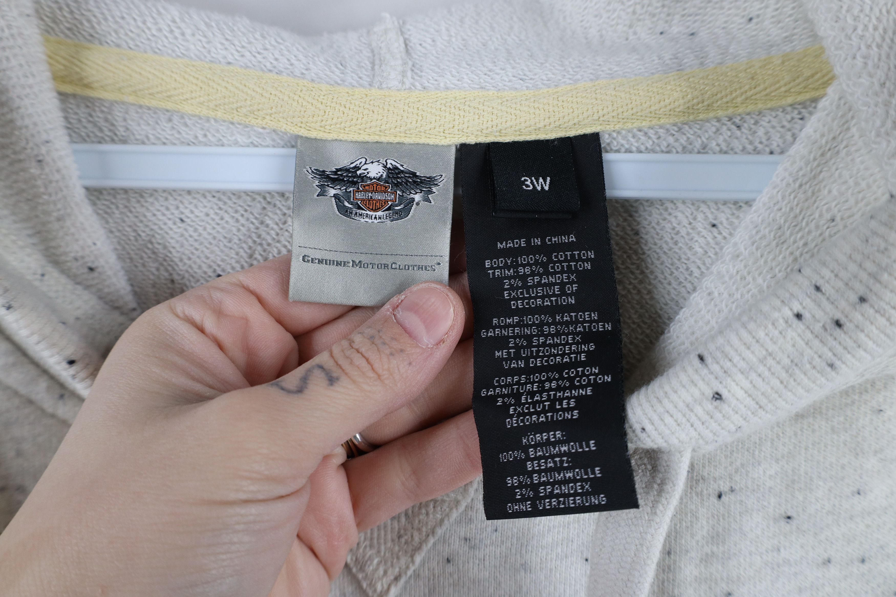 Harley Davidson × Vintage Vintage Harley Davidson Big Logo Hoodie Sweatshirt Cotton Size 3XL / US 20-22 - 4 Thumbnail
