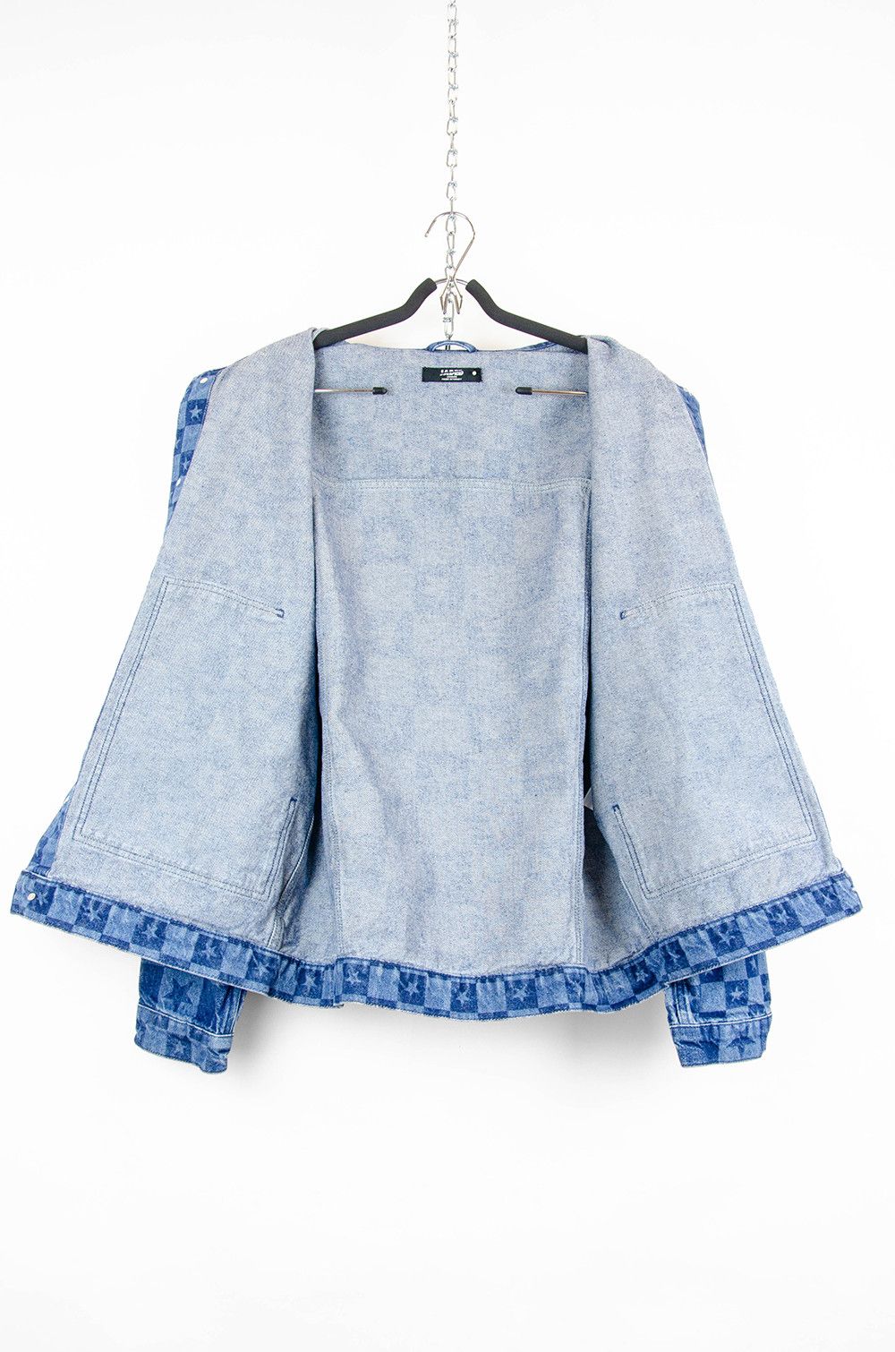 Jaded London Jaded London Star Check Denim Workwear Jacket – Size XL Size US XL / EU 56 / 4 - 9 Thumbnail