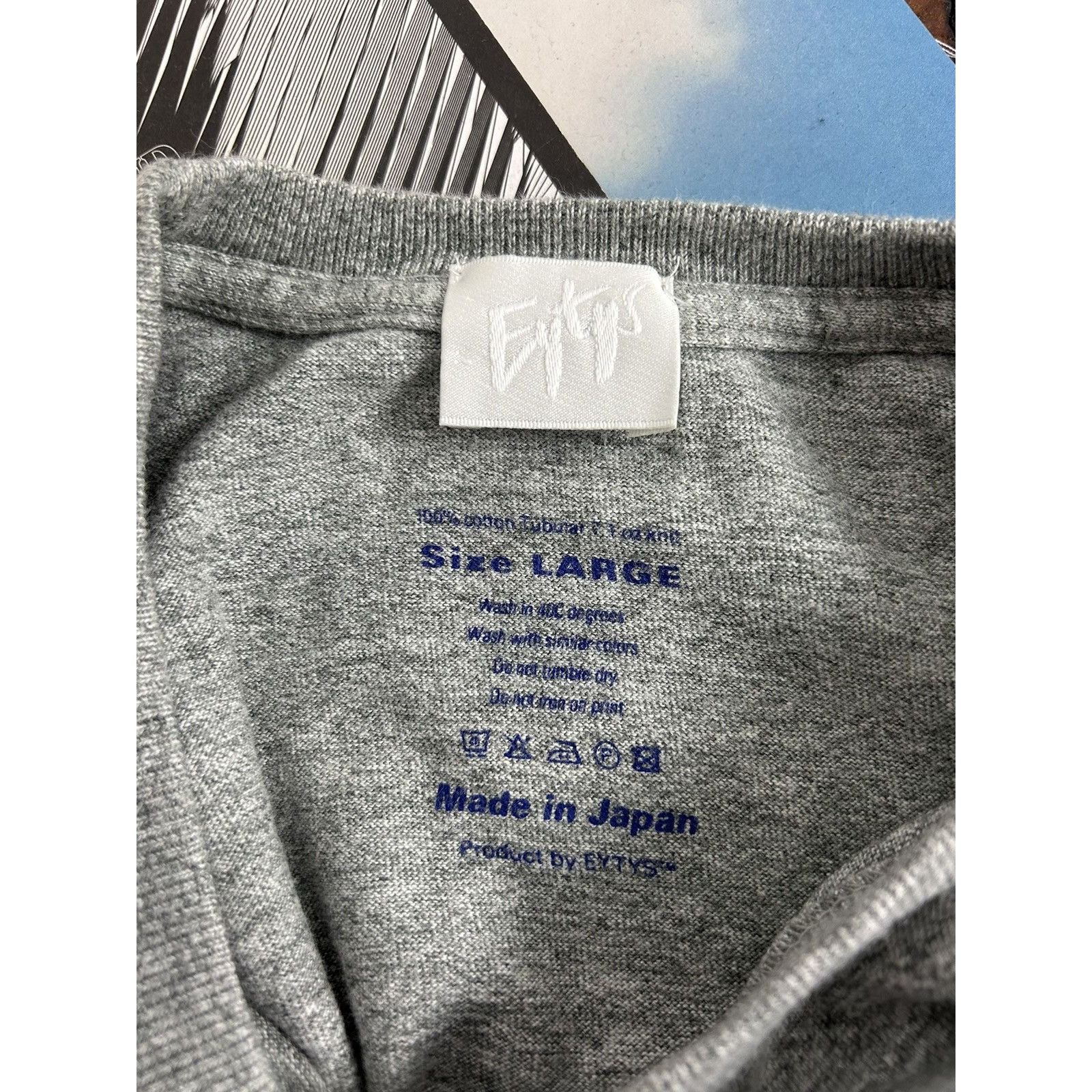 Eytys Eytys Made In Japan Pocket Short Sleeve T-Shirt In Grey Size US L / EU 52-54 / 3 - 7 Thumbnail