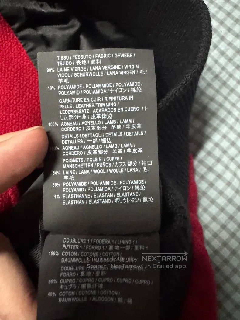 Saint Laurent Paris Saint Laurent Paris Patchwork leather sleeve baseball jack Size US L / EU 52-54 / 3 - 7 Thumbnail