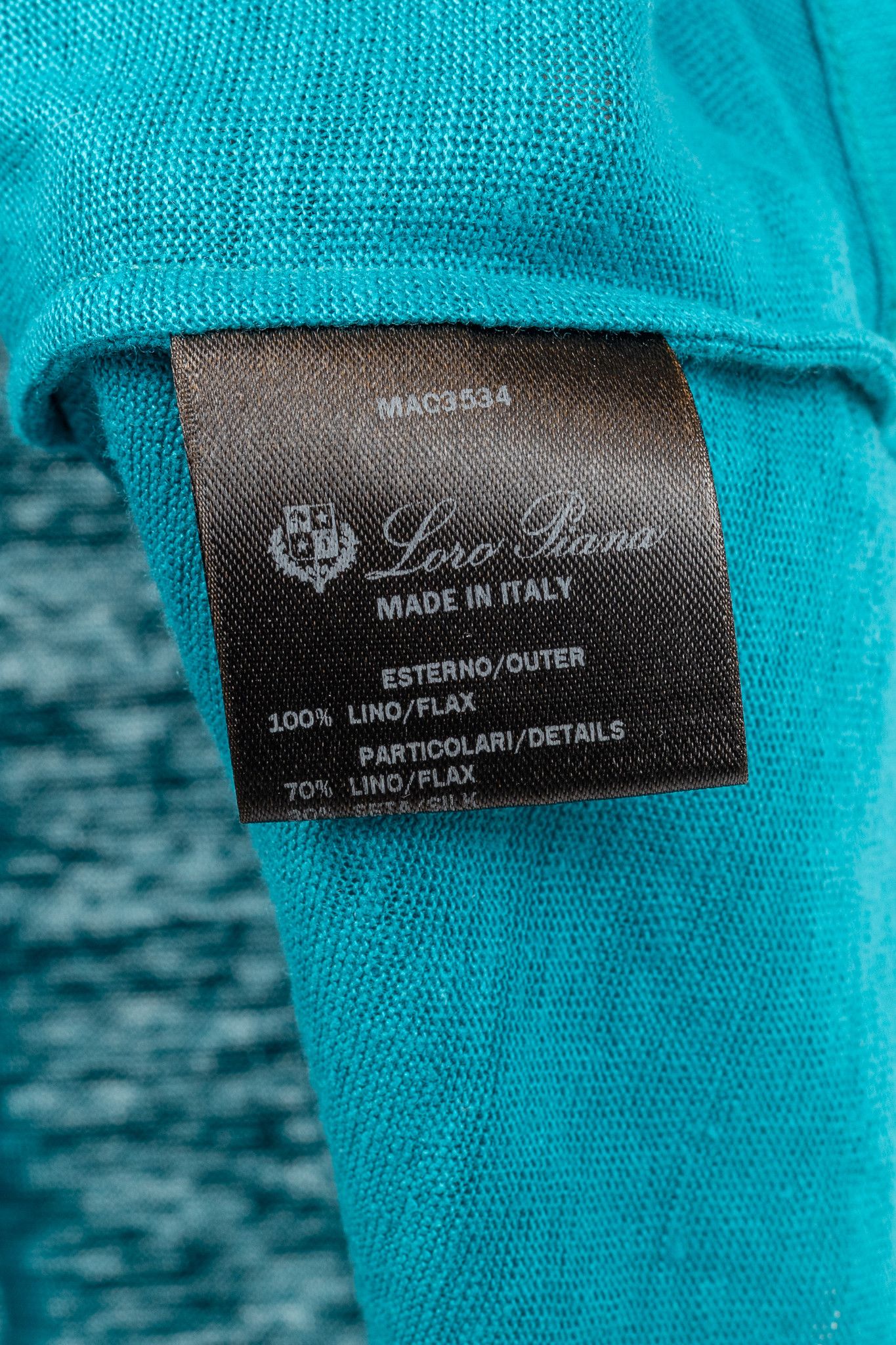 Loro Piana Loro Piana Blue Linen Short-Sleeve T-Shirt Size S / US 4 / IT 40 - 7 Thumbnail
