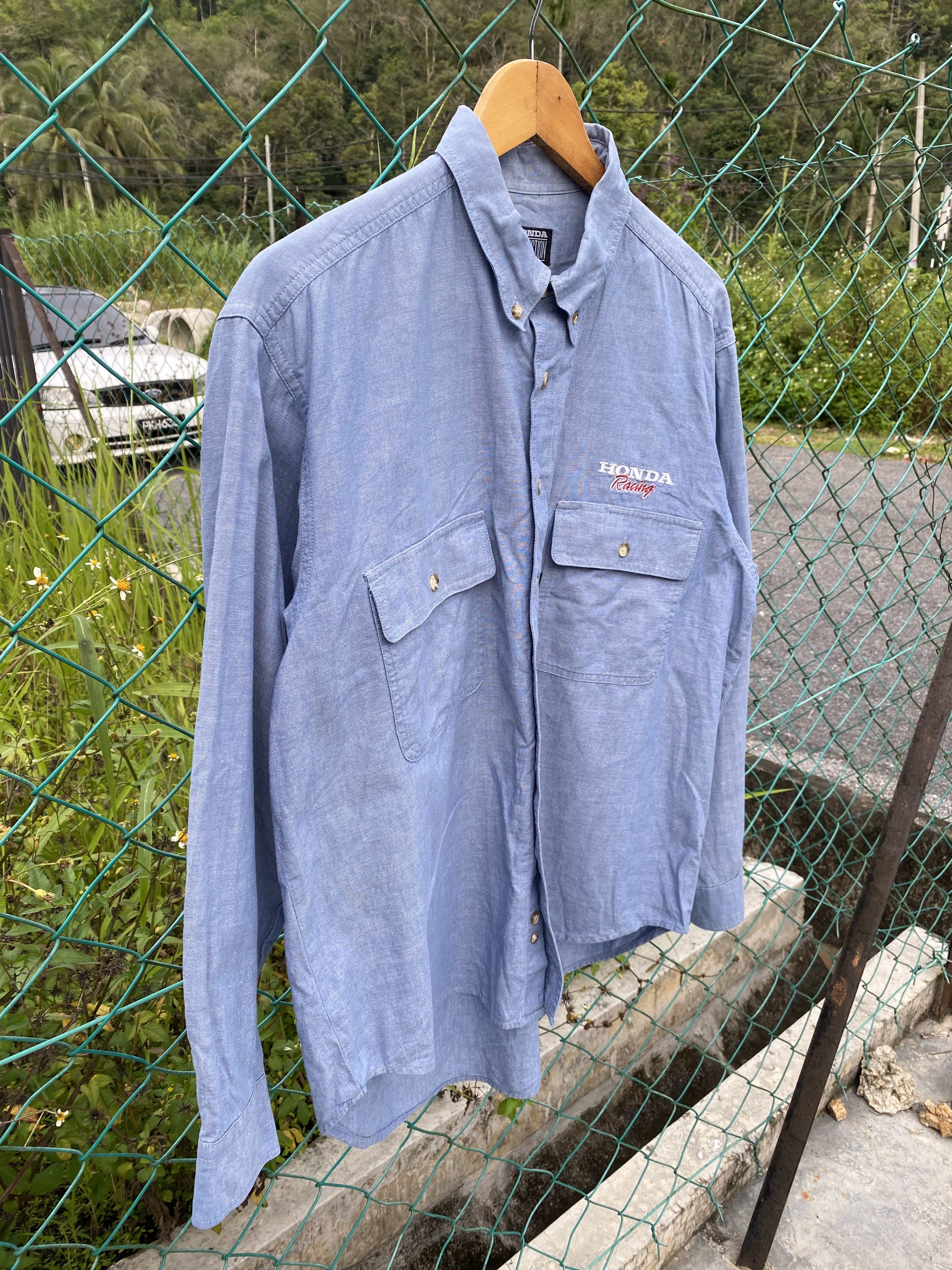 Honda Vintage Honda collection racing chambray shirts Size US L / EU 52-54 / 3 - 5 Thumbnail