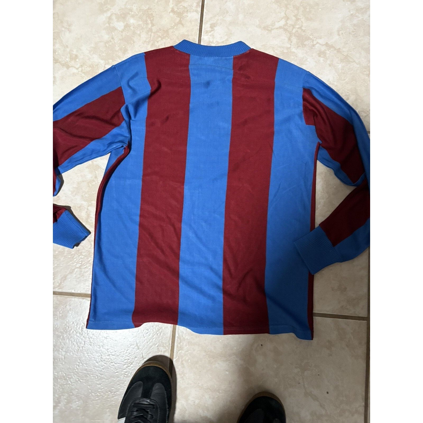 Vintage Vintage 1960s Durene Soccer Jersey Barcelona Blaugrana Rare Size US M / EU 48-50 / 2 - 2 Thumbnail