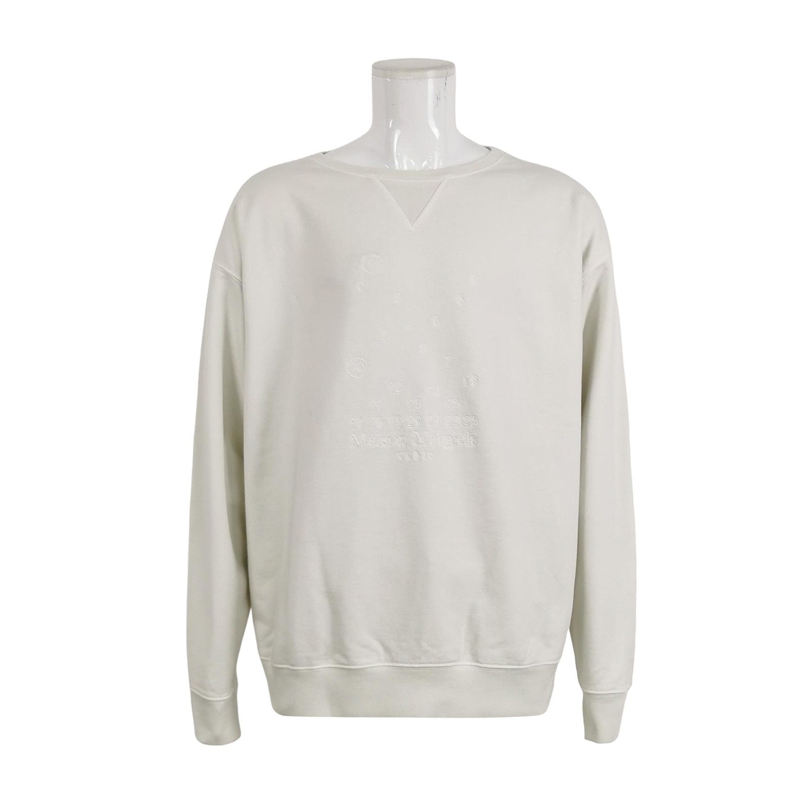 Maison Margiela Maison Margiela Embossed Number Sweatshirt Size L Size US L / EU 52-54 / 3 - 1 Thumbnail