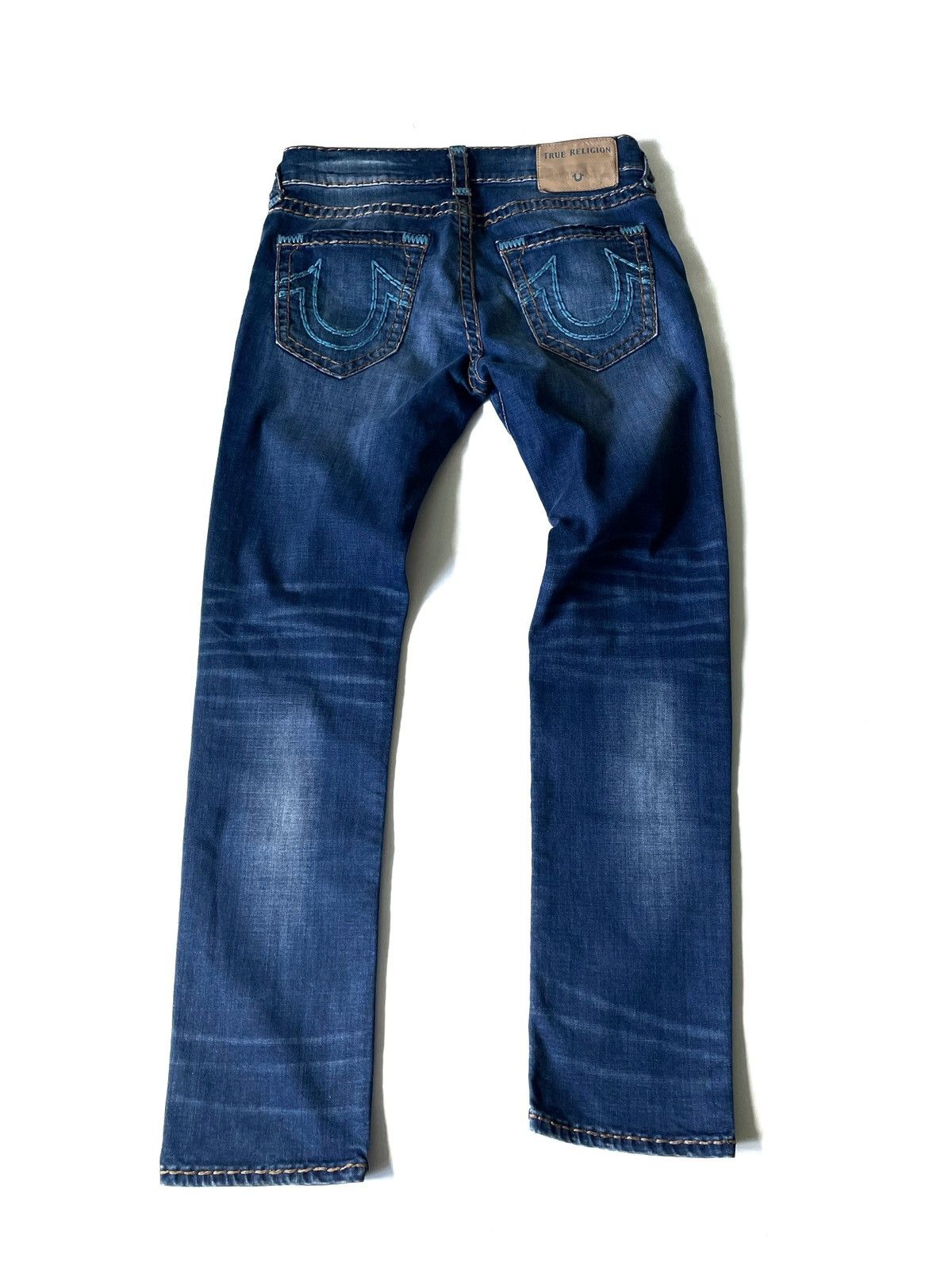 True Religion True Religion Men Blue Jeans Size 32 Super T Relaxed Skinny Size US 32 / EU 48 - 6 Thumbnail