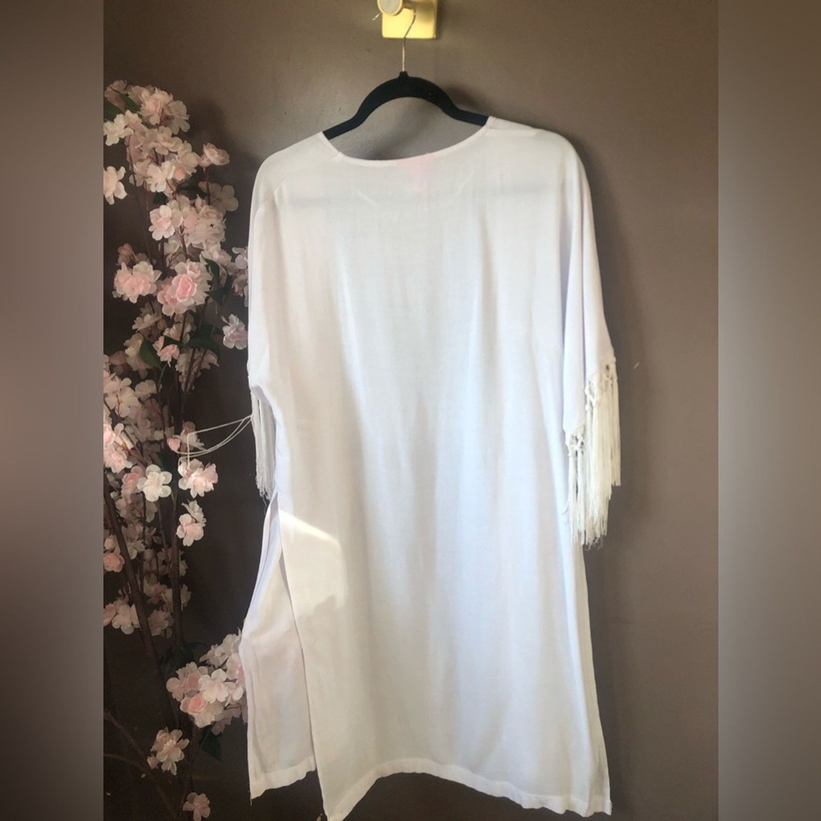 Lilly Pulitzer Lilly Pulitzer top fringe short sleeve cardigan cover up. Size ONE SIZE - 4 Thumbnail