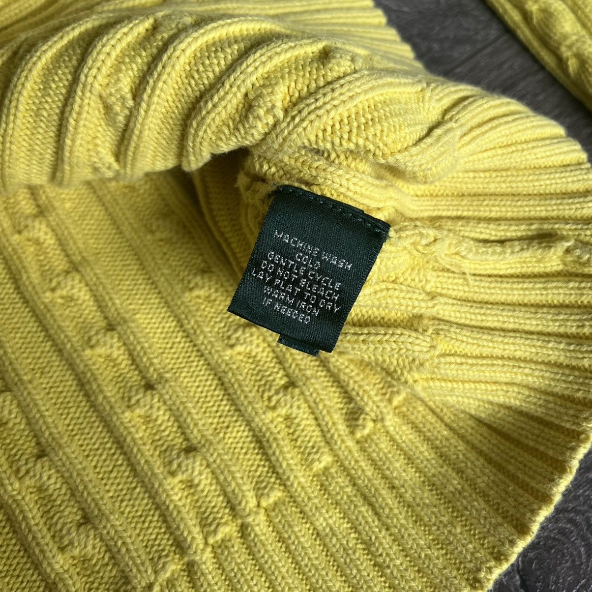Polo Ralph Lauren Vintage Polo Lauren Ralph Lauren Cable Knit V Neck Sweater Size M / US 6-8 / IT 42-44 - 5 Thumbnail