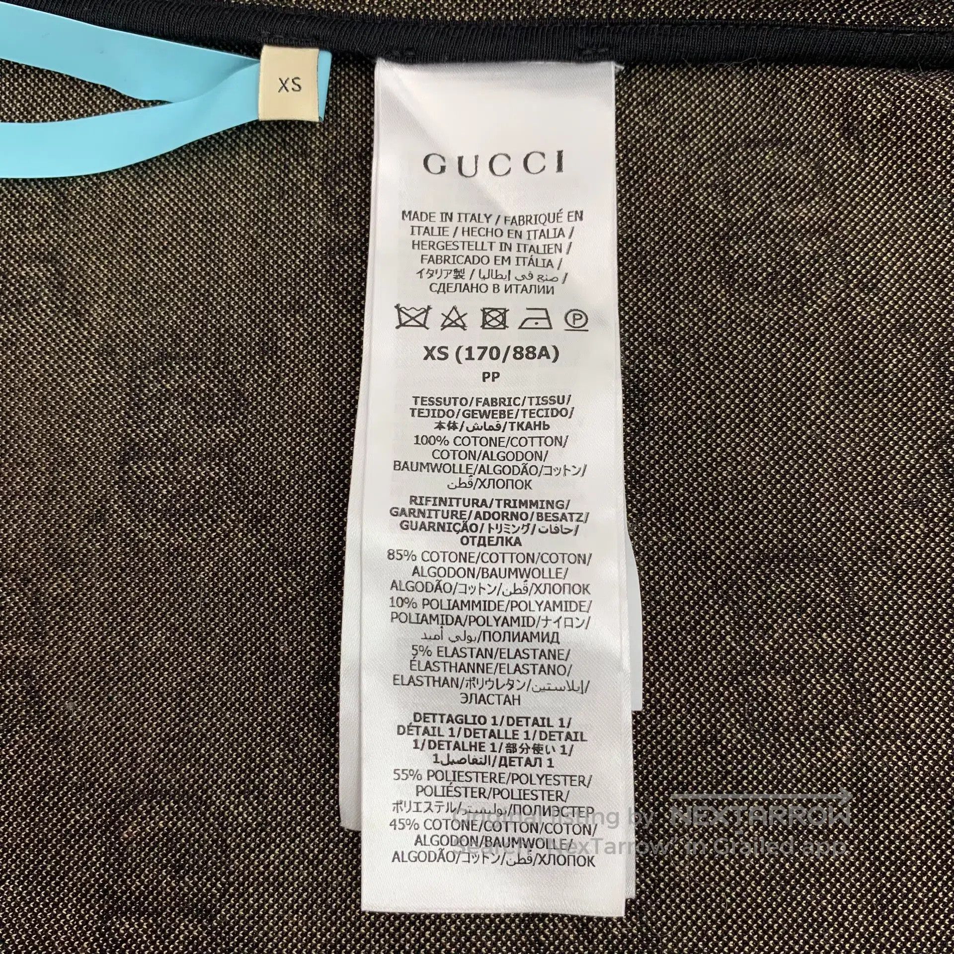 Gucci Guicci Color block logo jacquard full print cotton stand c Size US XS / EU 42 / 0 - 6 Thumbnail