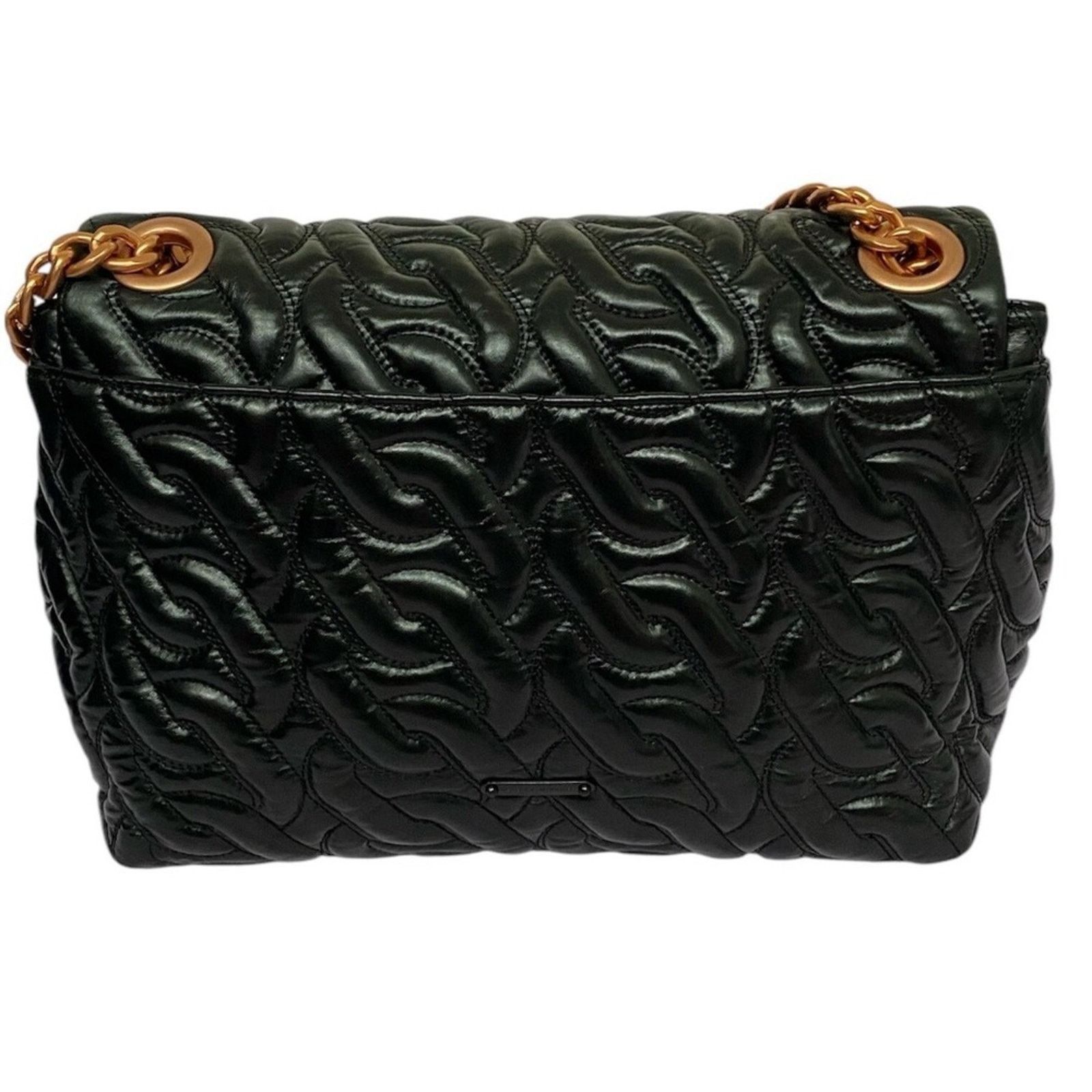 Rebecca Minkoff Rebecca Minkoff Black Quilted Leather Shoulder Bag Chain Size ONE SIZE - 10 Thumbnail