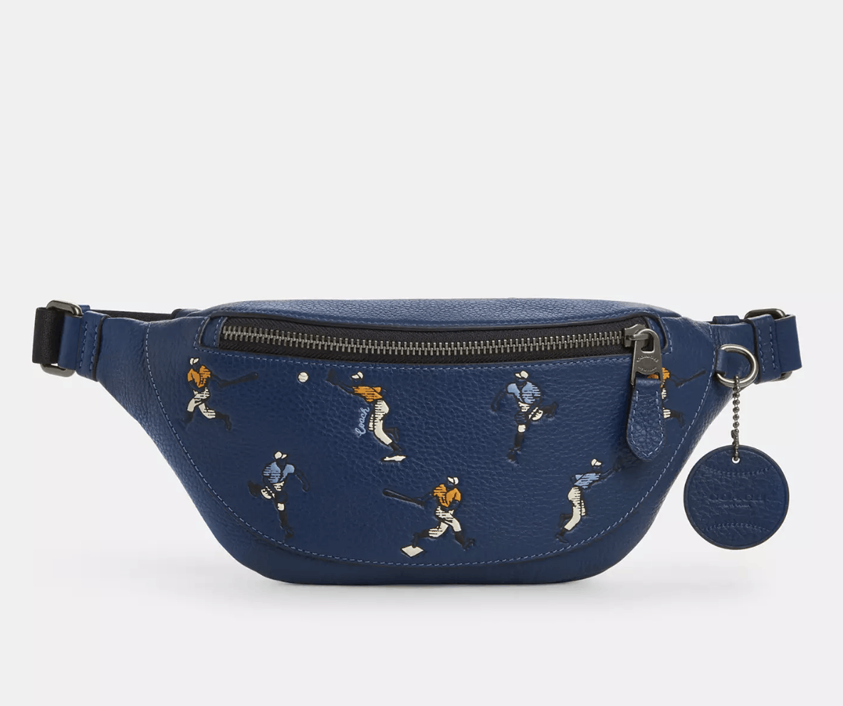Coach Warren Mini Belt Bag With Baseball Print CAX43 Size ONE SIZE - 7 Thumbnail