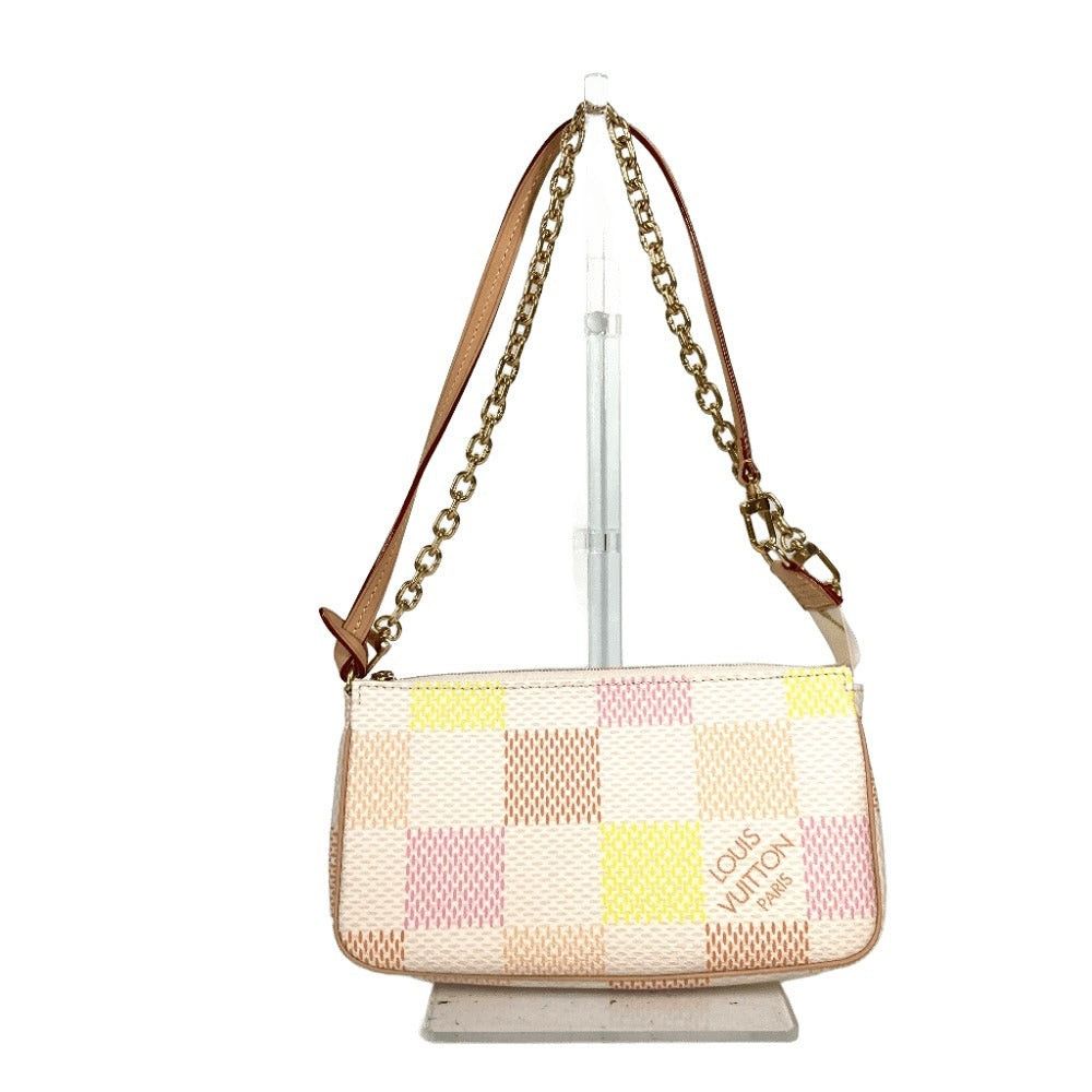 Louis Vuitton Louis Vuitton N40642 Damiericious. Pochette Accessoire Briefcase Diagonal Hanging (E.G. Of A Rocket) 2 Way Bag Metis Shoulder Damier Canvas Women Peach Pink Size ONE SIZE - 1 Thumbnail