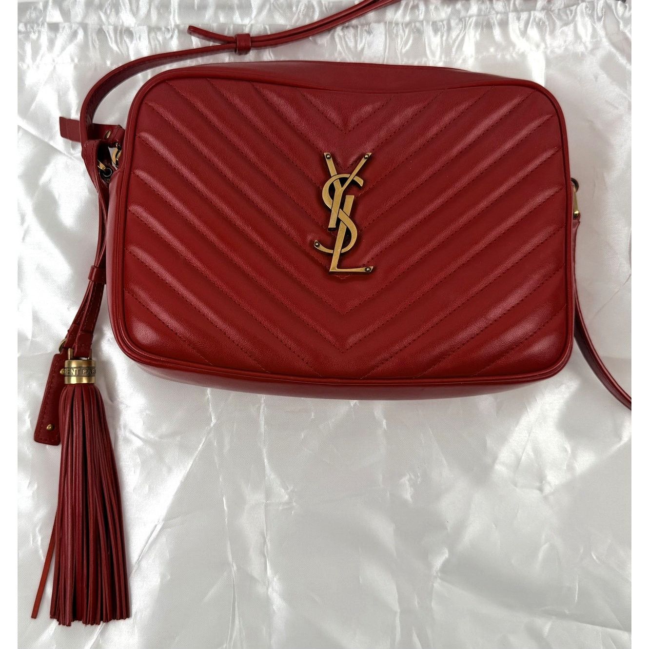 Valentino Saint Laurent Leather Lou Camera Size ONE SIZE - 12 Thumbnail