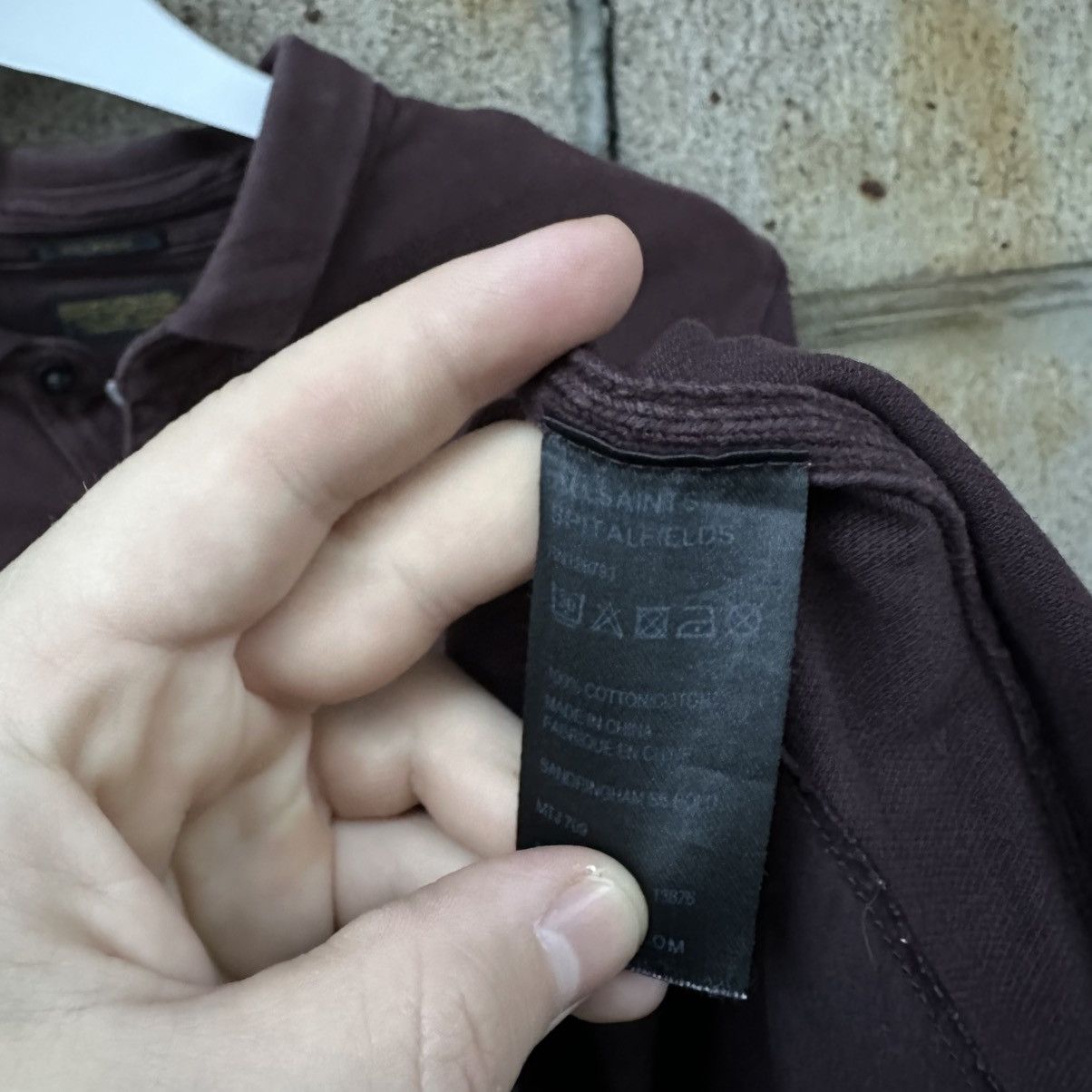 Allsaints Luxury Allsaints Polo Basic Fit Y2K 00s USA Size M Size US M / EU 48-50 / 2 - 7 Thumbnail