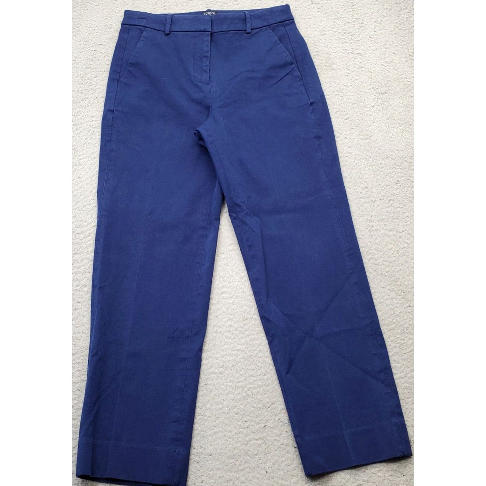 J.Crew J.CREW Kallie Pants Womens Size 4 Blue Stretch Slim Fit Comfort Straight Leg Pants Size 27" / US 4 / IT 40 - 2 Thumbnail