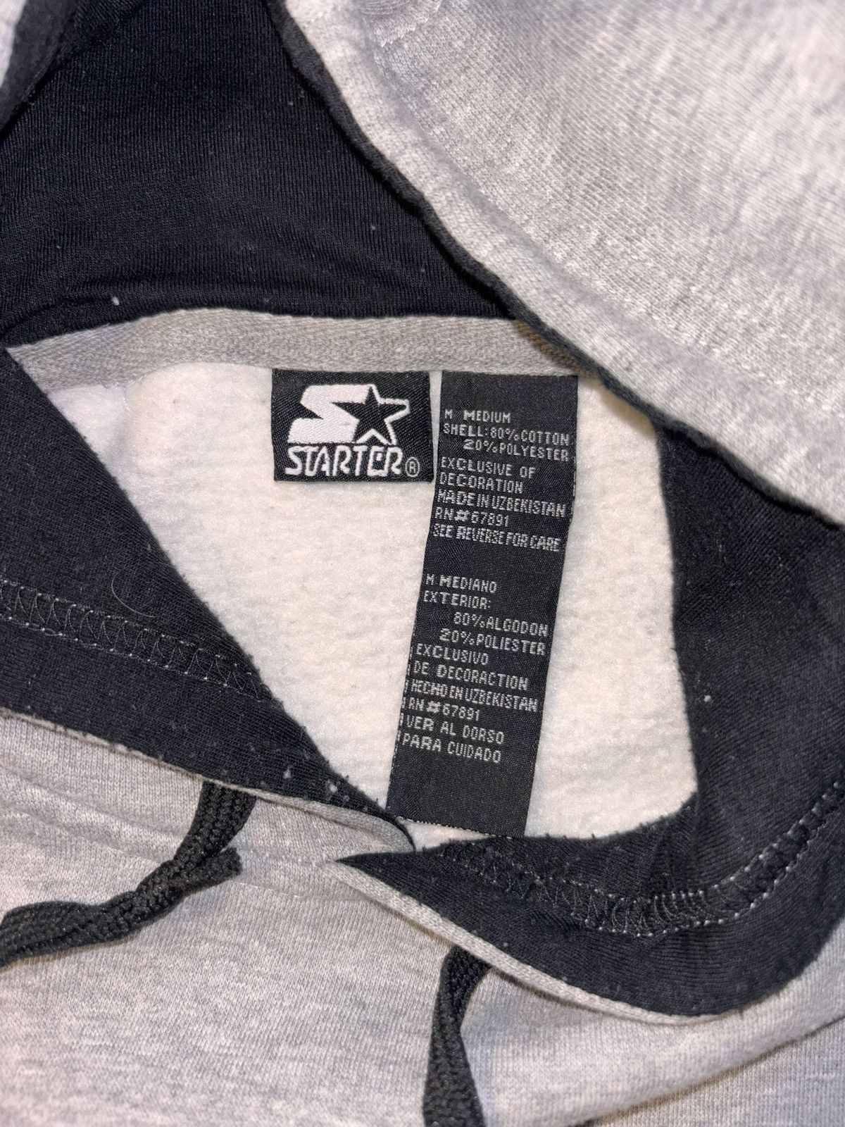 Starter Vtg Starter Embroidered Spell Out Y2K Two Tone Hoodie Sz M Size US M / EU 48-50 / 2 - 3 Thumbnail