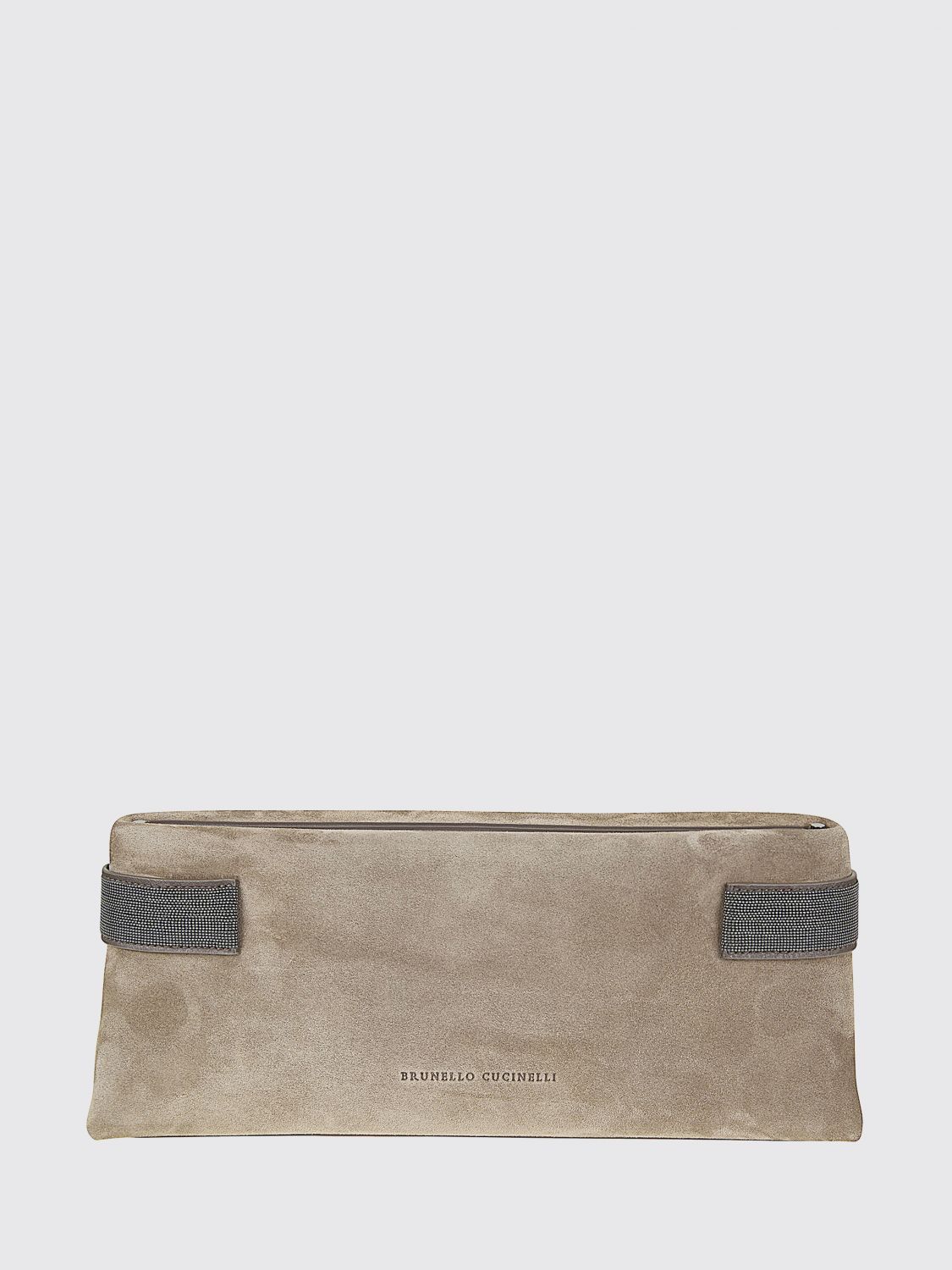 Brunello Cucinelli Brunello Cucinelli Clutch Woman Mud Size ONE SIZE - 1 Thumbnail