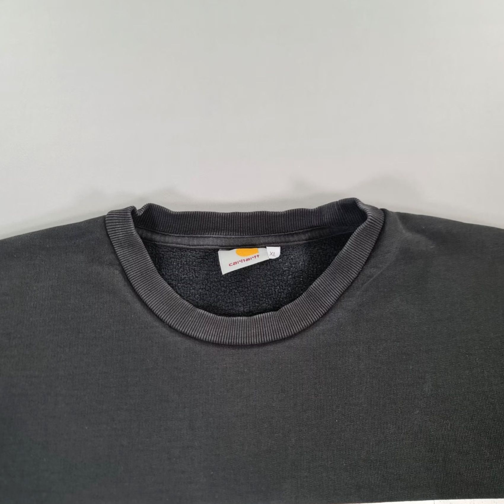 Carhartt Carhartt Mens Sweatshirt Black XL Big Logo Fleece Cart Sweater Size US XL / EU 56 / 4 - 2 Thumbnail