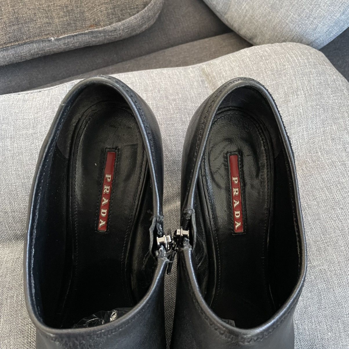 Prada × Vintage Vintage Avantgarde Prada Logo Heels Size 39 Size US 8 / IT 38 - 6 Thumbnail