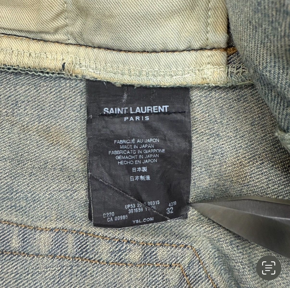 Saint Laurent Paris Saint Laurent Crash Denim Size US 32 / EU 48 - 8 Thumbnail