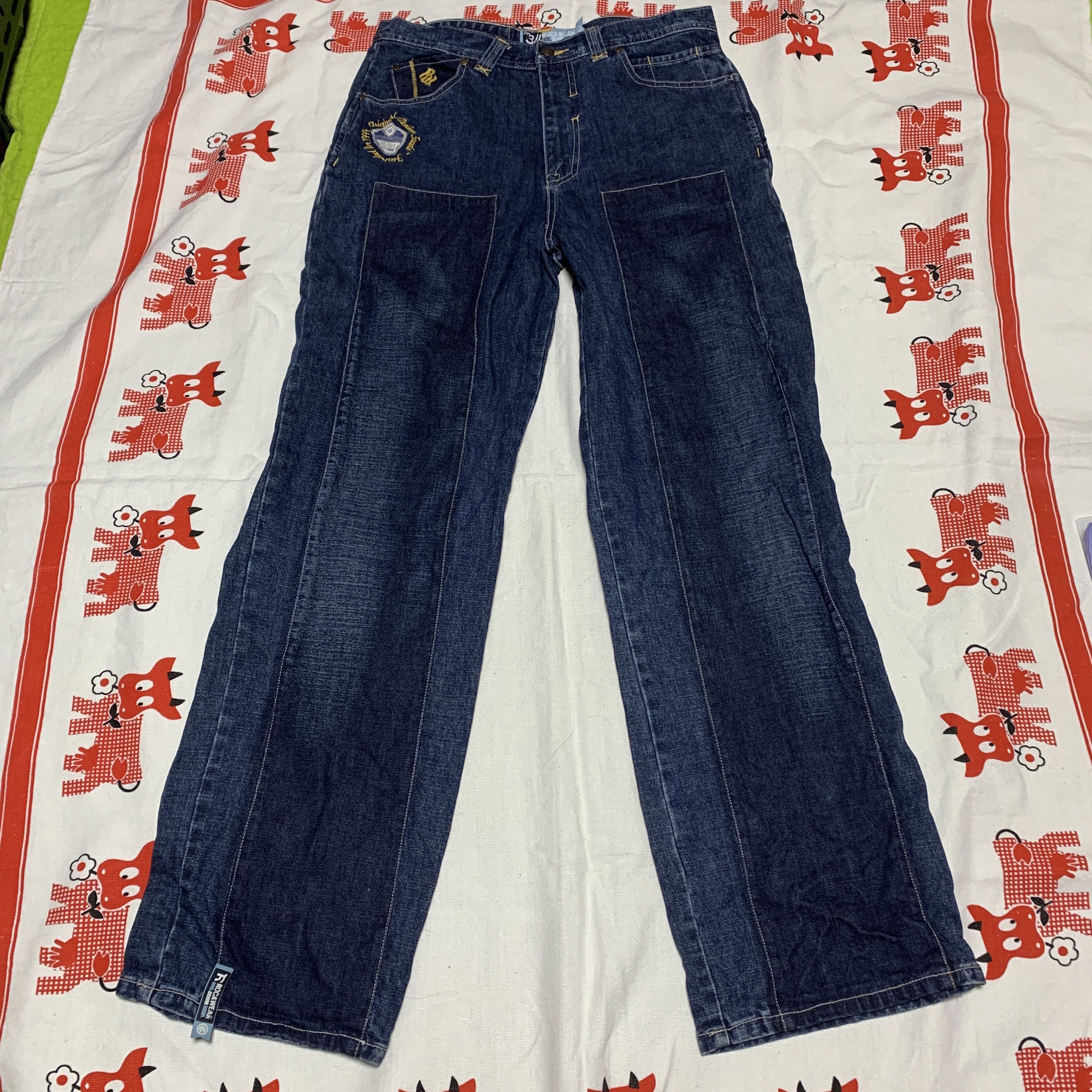 Rocawear × Vintage Vintage Y2K Rocawear double knee Jeans Size US 34 / EU 50 - 1 Thumbnail