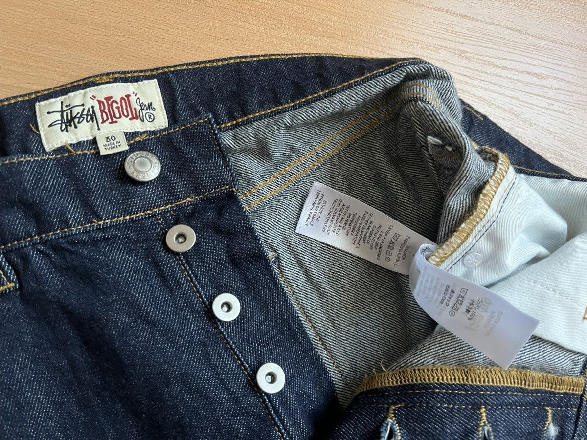 Stussy Stüssy Big Ol’ Jeans — 42cm waist, raw denim, great cond. Size US 32 / EU 48 - 5 Thumbnail