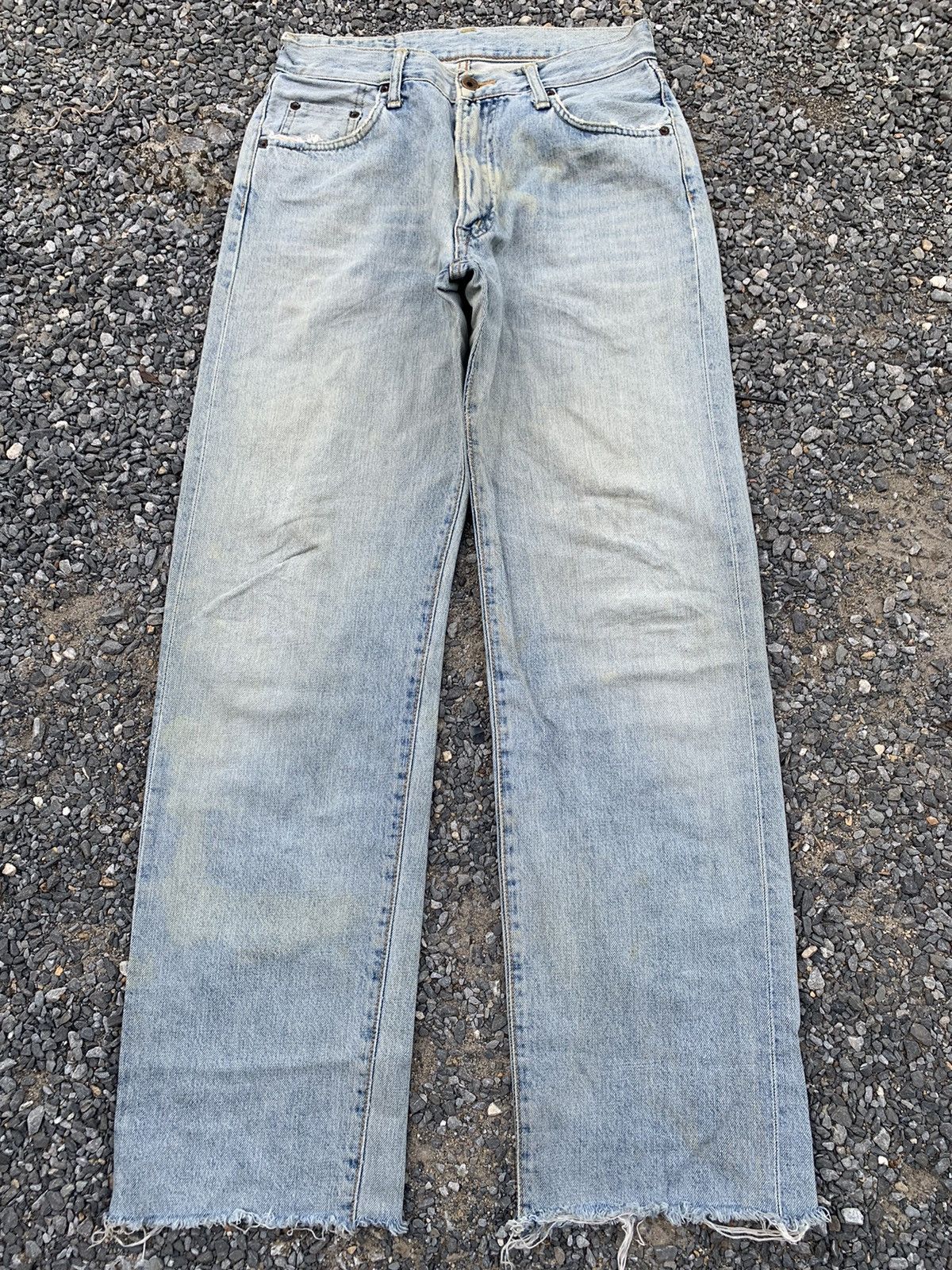 Edwin VINTAGE EDWIN 505XX SELVEDGE FADED JAPANESE DISTRESSED DENIM Size US 29 - 1 Thumbnail
