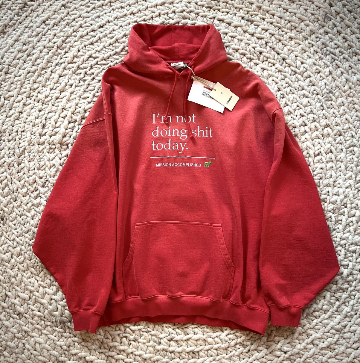 VETEMENTS(ヴェトモン) Not Do Shit Today パーカー フーディー org.jpg