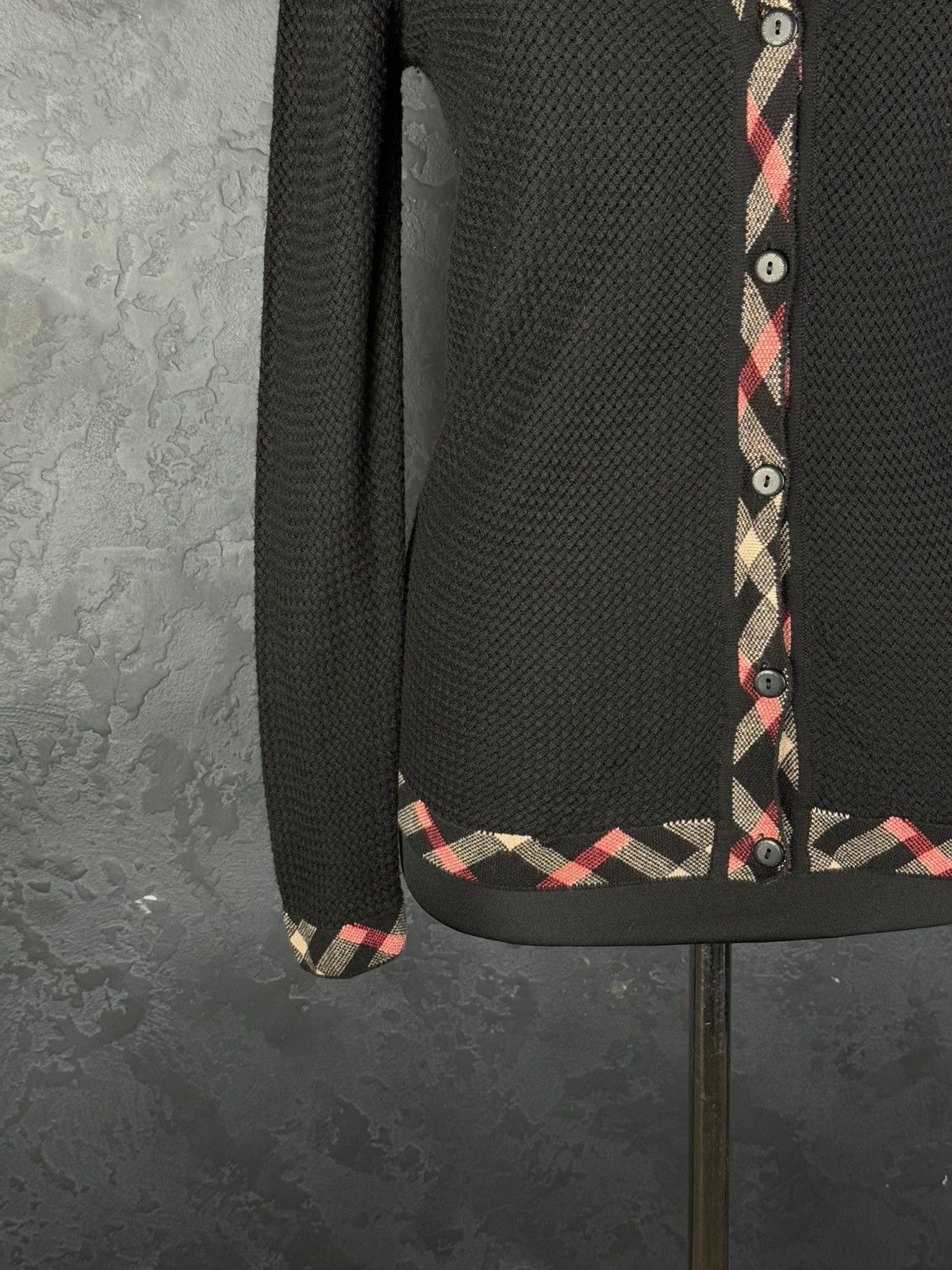 Burberry BURBERRY BRIT Black Viscose Silk Knit Cardigan Sweater SizeM Size M / US 6-8 / IT 42-44 - 6 Thumbnail