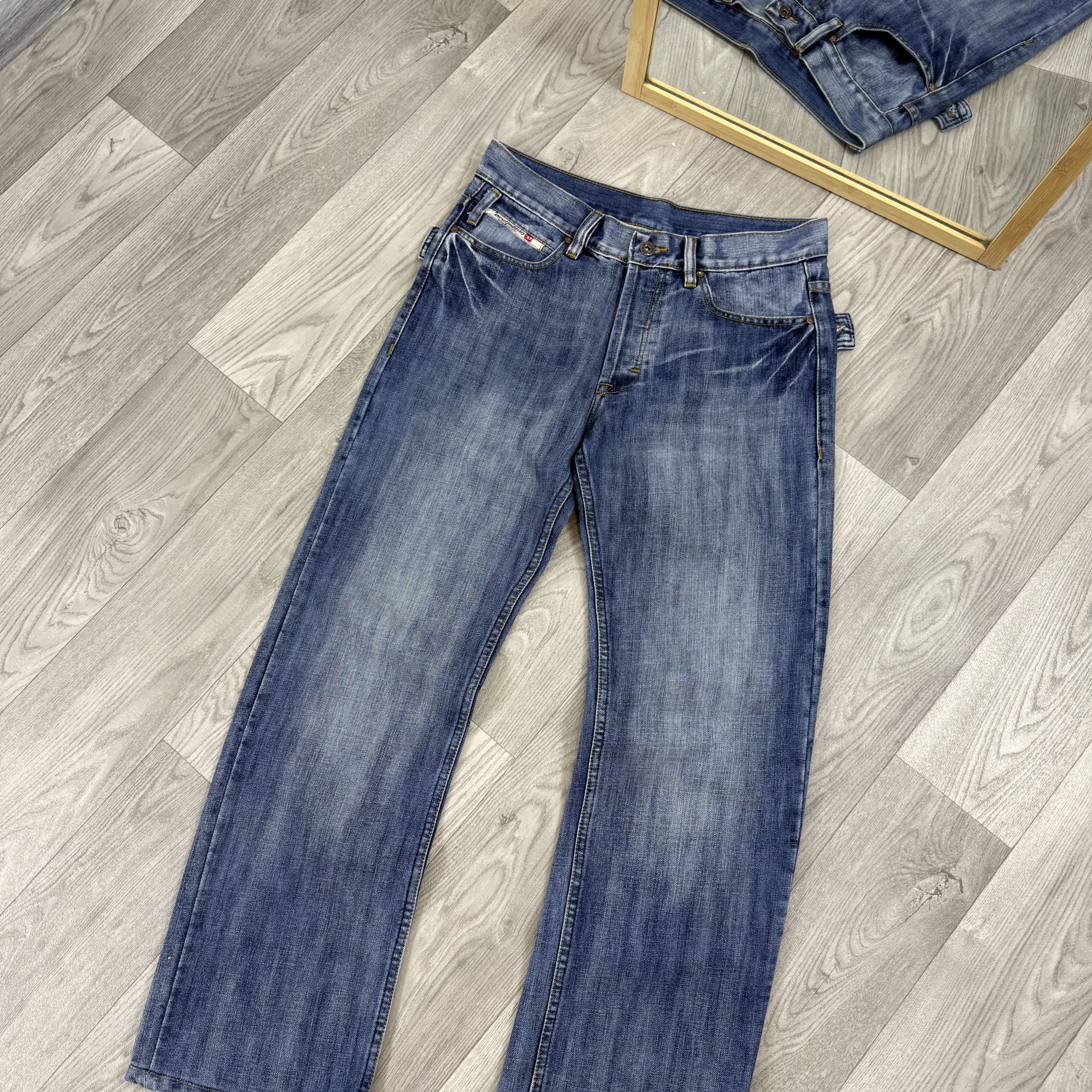 Diesel Vintage Diesel Y2K Rare Blue Denim Straight Jeans 32 Size US 32 / EU 48 - 6 Thumbnail