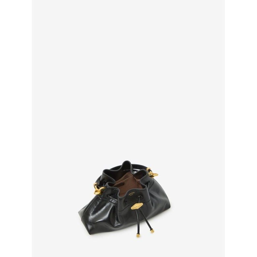 Jimmy Choo JIMMY CHOO Cinch Small Black Gold Bag New & Authentic Size ONE SIZE - 4 Thumbnail