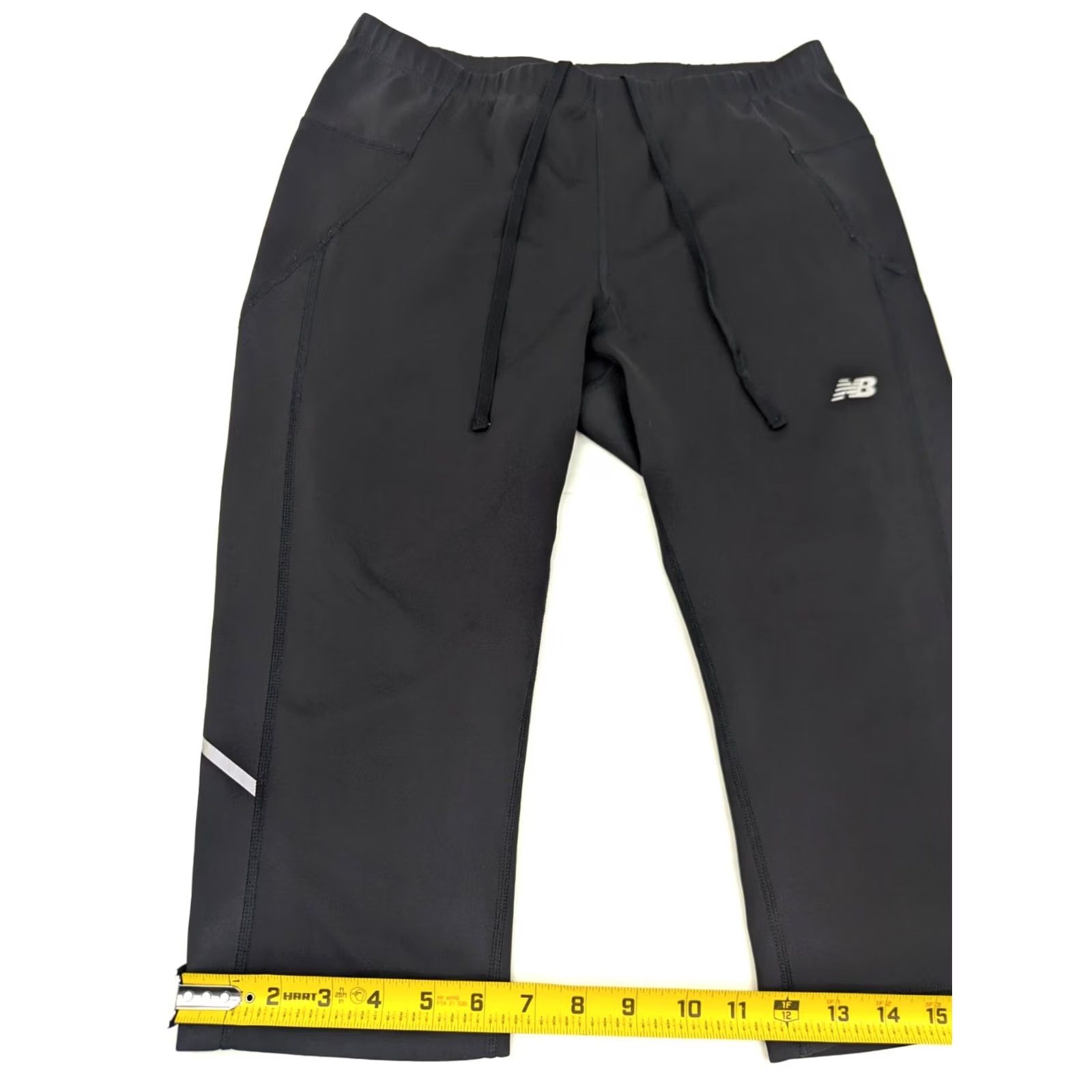 New Balance New Balance NB Dry Compression Cropped Legging Women L Black Back Pocket Size 36" / US 14 / IT 50 - 2 Thumbnail