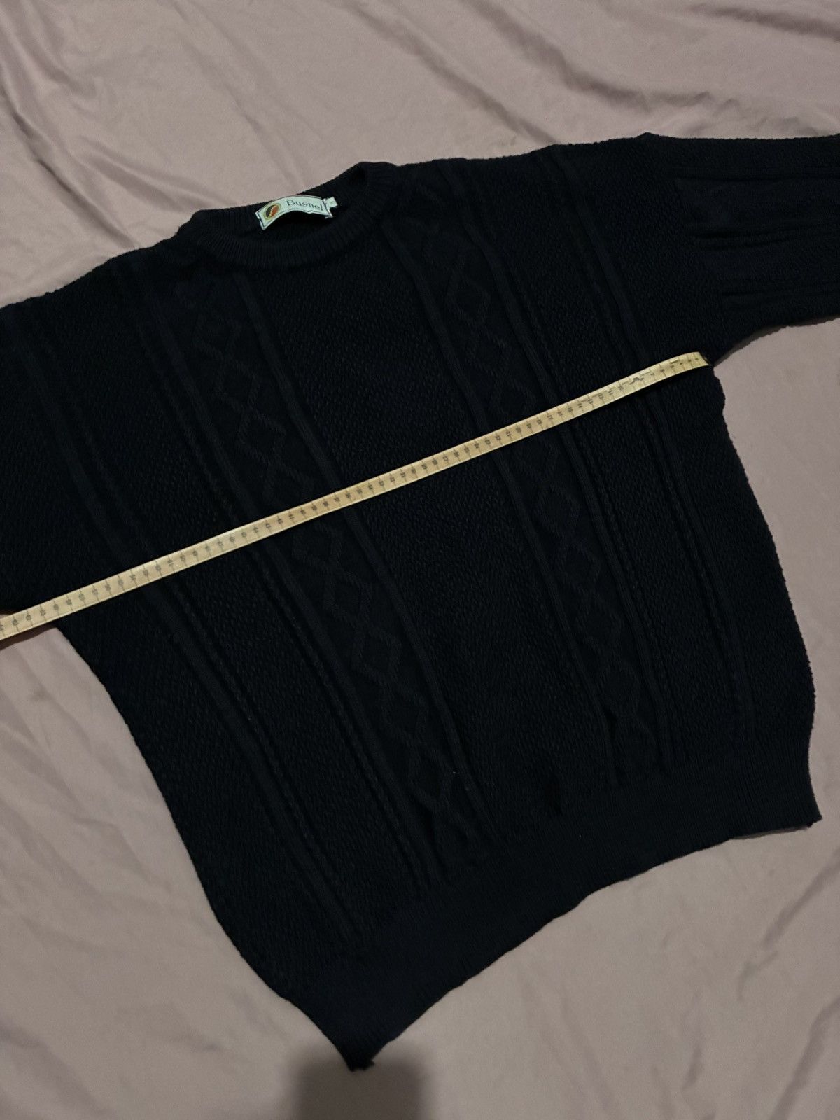 Other MADE IN FRANCE BUSNEL HEAVY KNITTED WOOL FISHERMAN CREWNECK Size US L / EU 52-54 / 3 - 8 Thumbnail