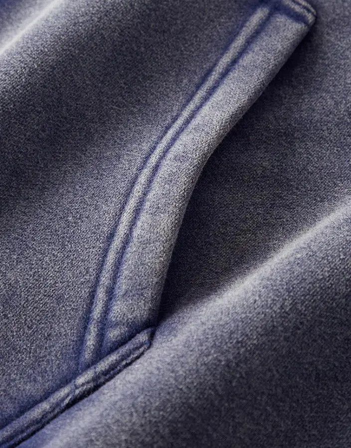 Blue Batik Fleece Zippered Hoodie