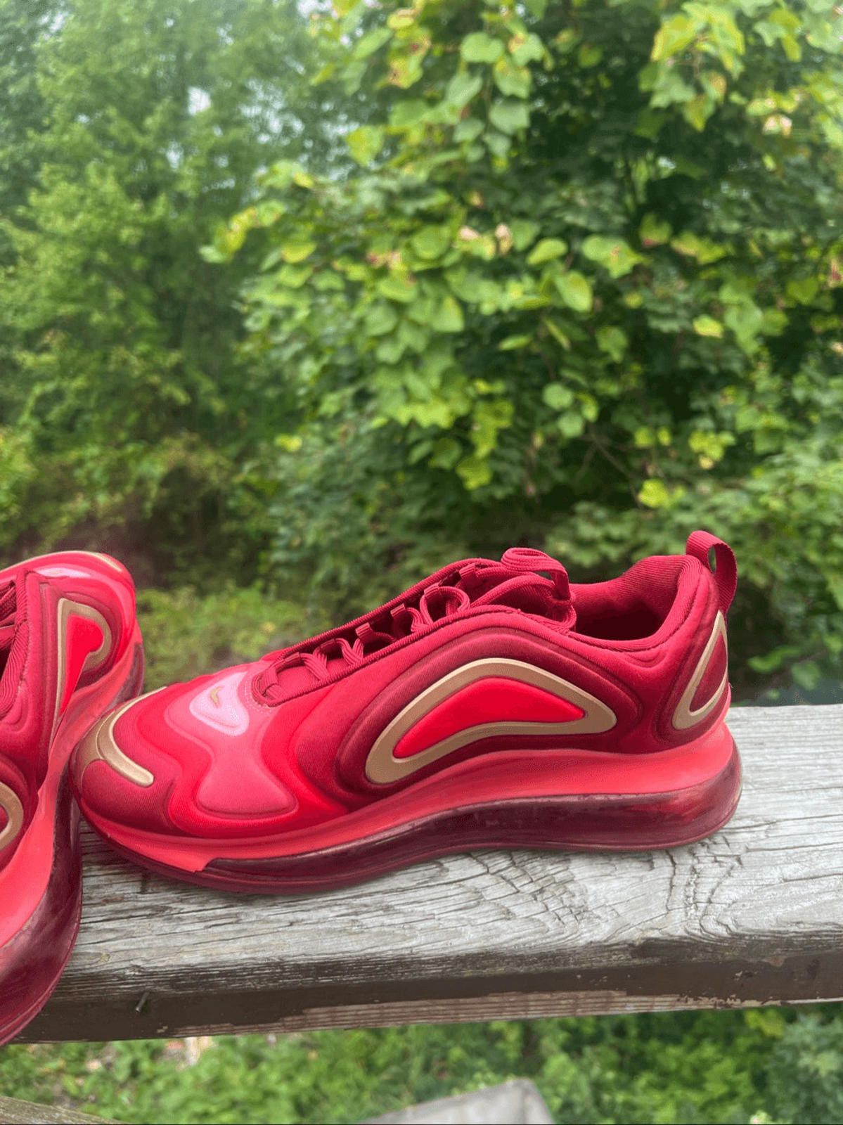 Nike Nike Air Max 720 (GS) AQ3195-600 Team Crimson Red Sz 7 Youth Size US 7 / EU 40 - 5 Thumbnail