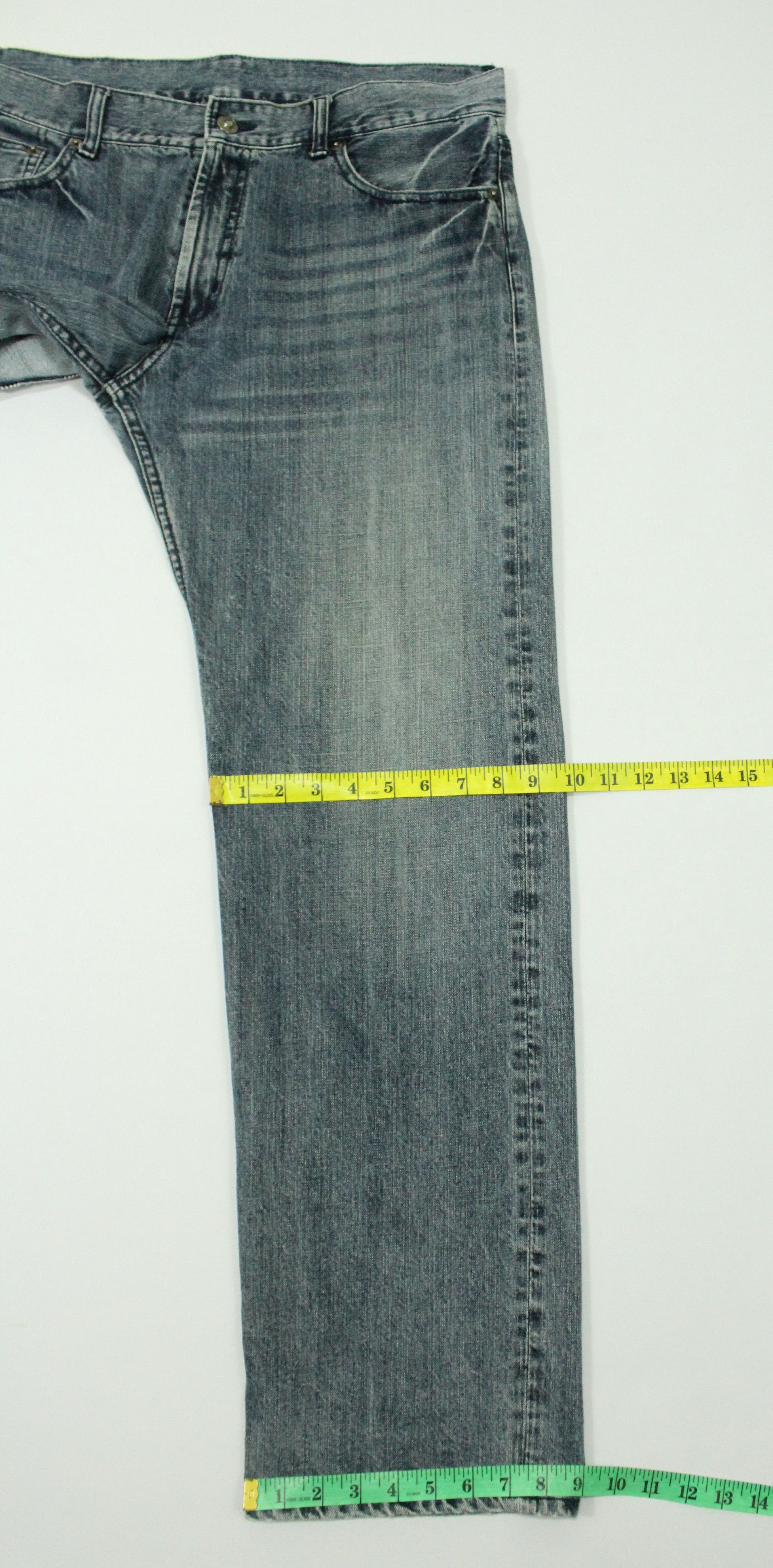Japanese Brand Vintage Denim Embroidered Skull Logo Size US 35 - 25 Thumbnail